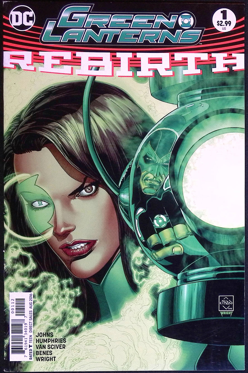 Green Lanterns # 1 2016 Second Printing VF/NM