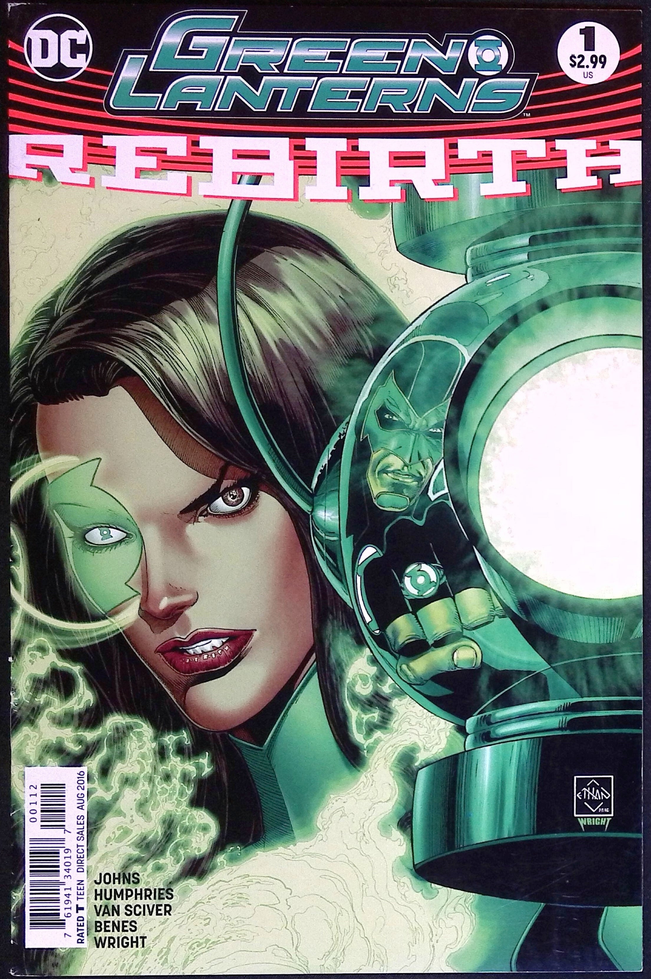 Green Lanterns # 1 2016 Second Printing VF/NM