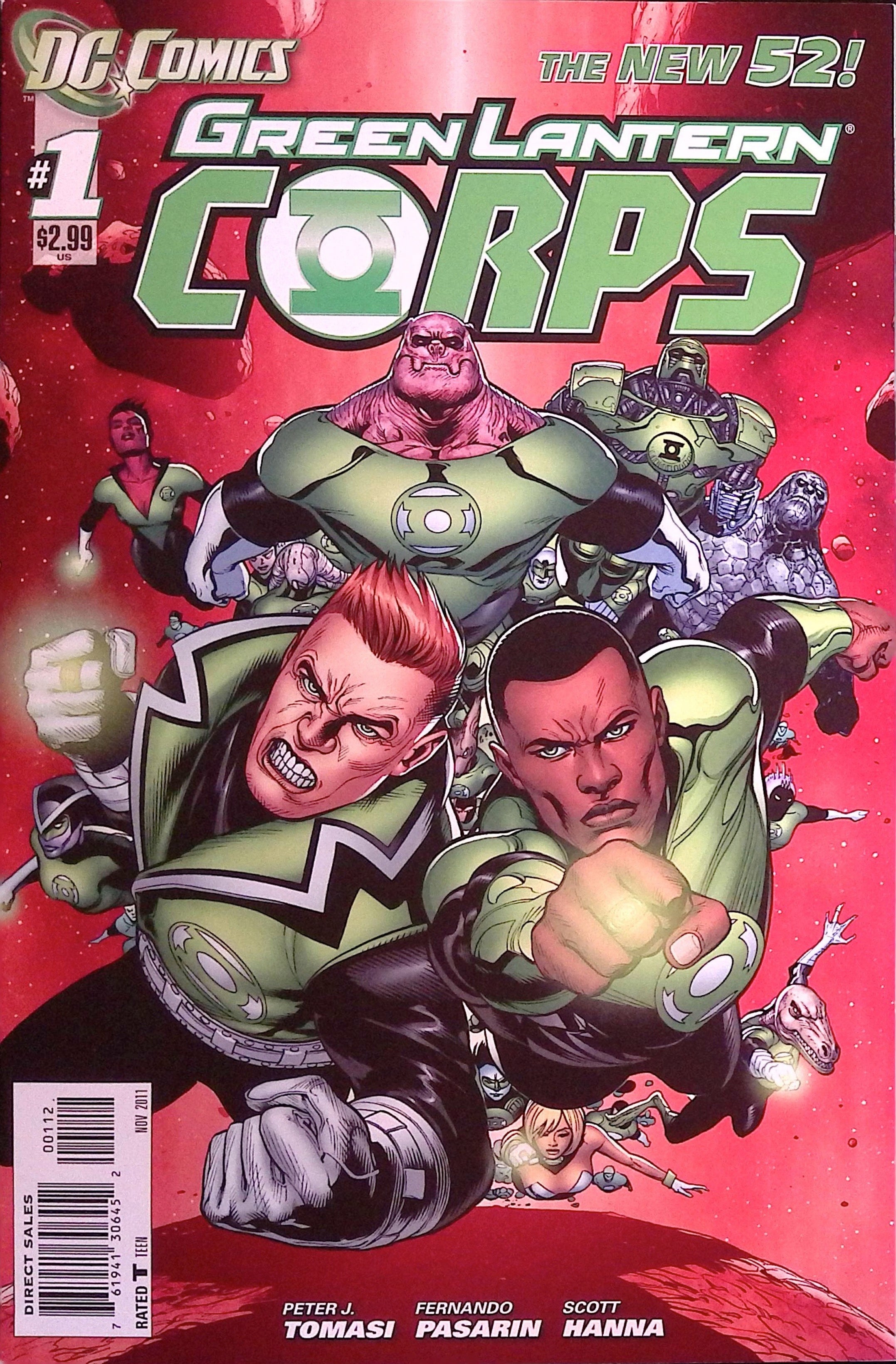 Green Lantern Corps # 1 Second Printing 2011 NM-