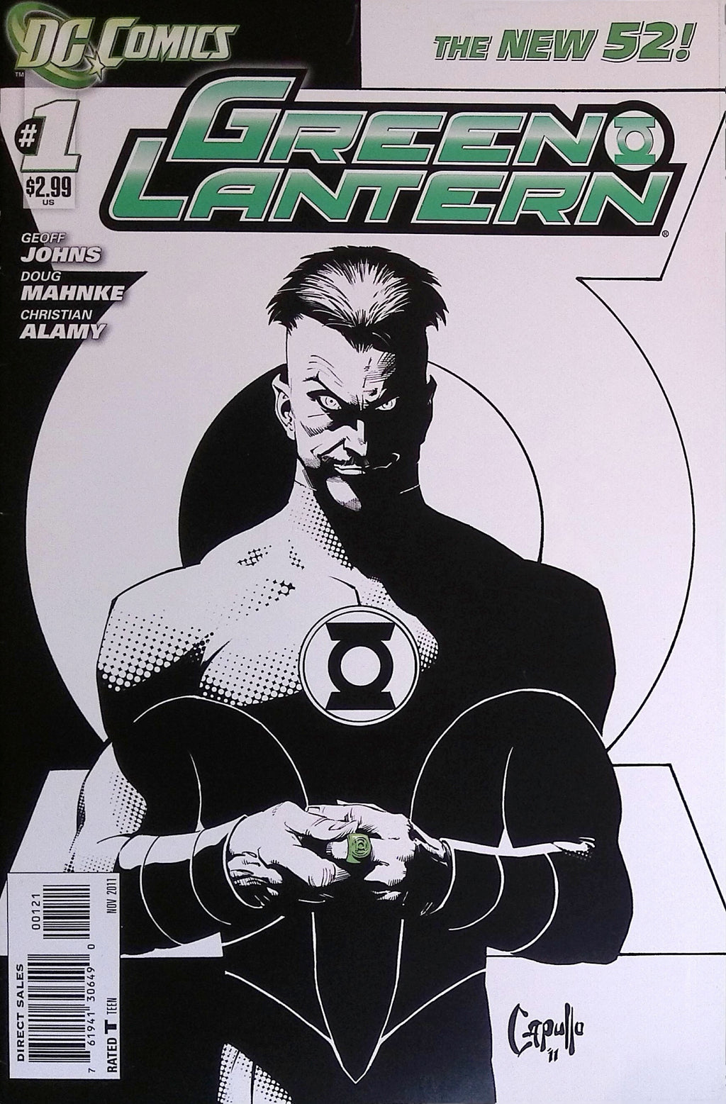 Green Lantern #1 2011 Capulla Variant VF/NM