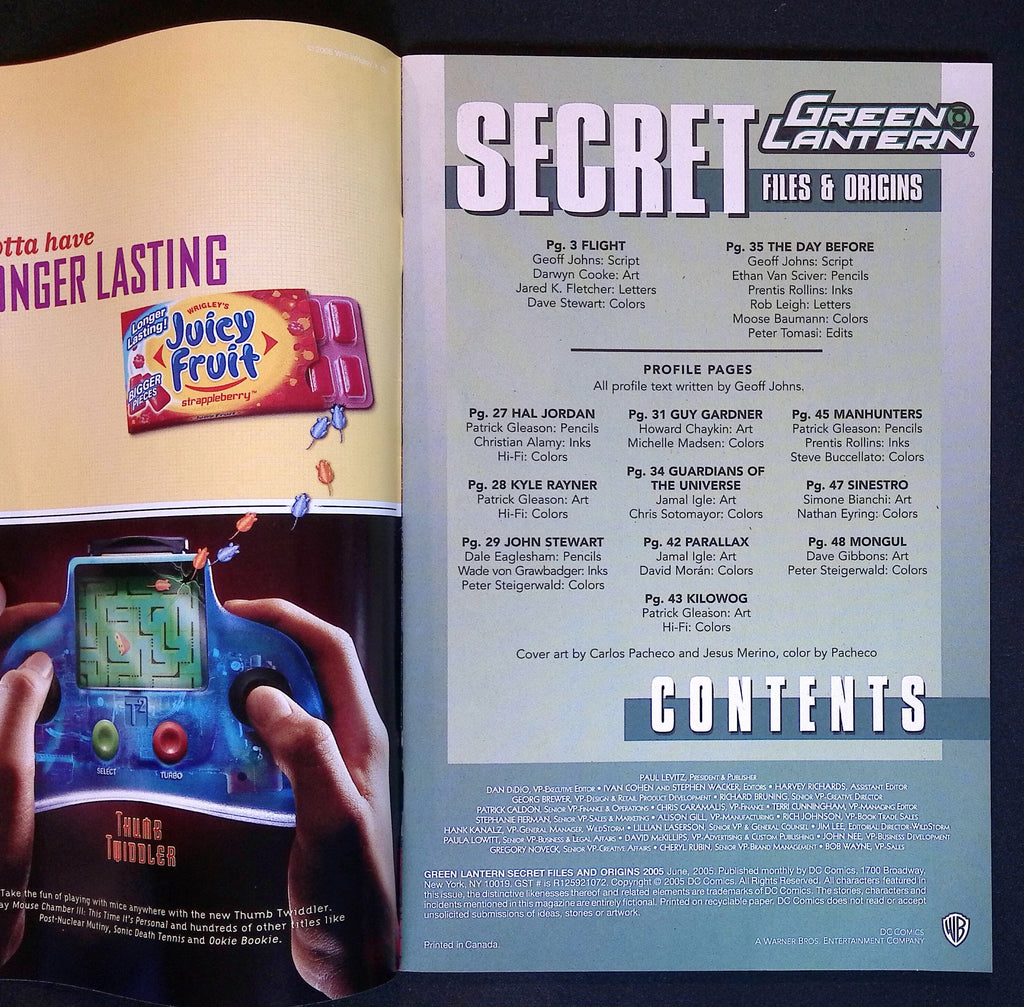 Green Lantern Secret Files and Origins 2005 NM-