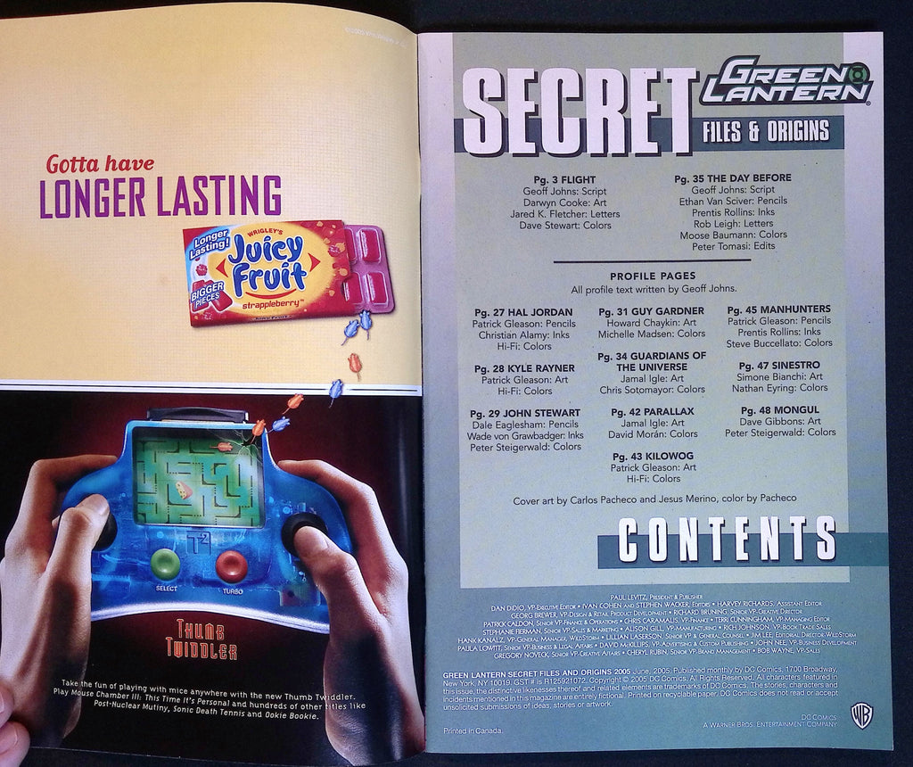 Green Lantern Secret Files and Origins 2005 NM-