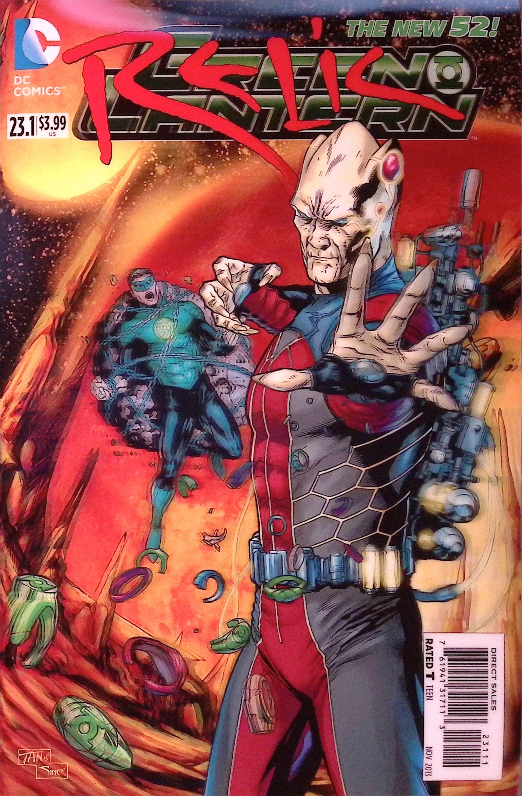 Green Lantern #23.1: Relic 3D Lenticular Cover 2013 NM