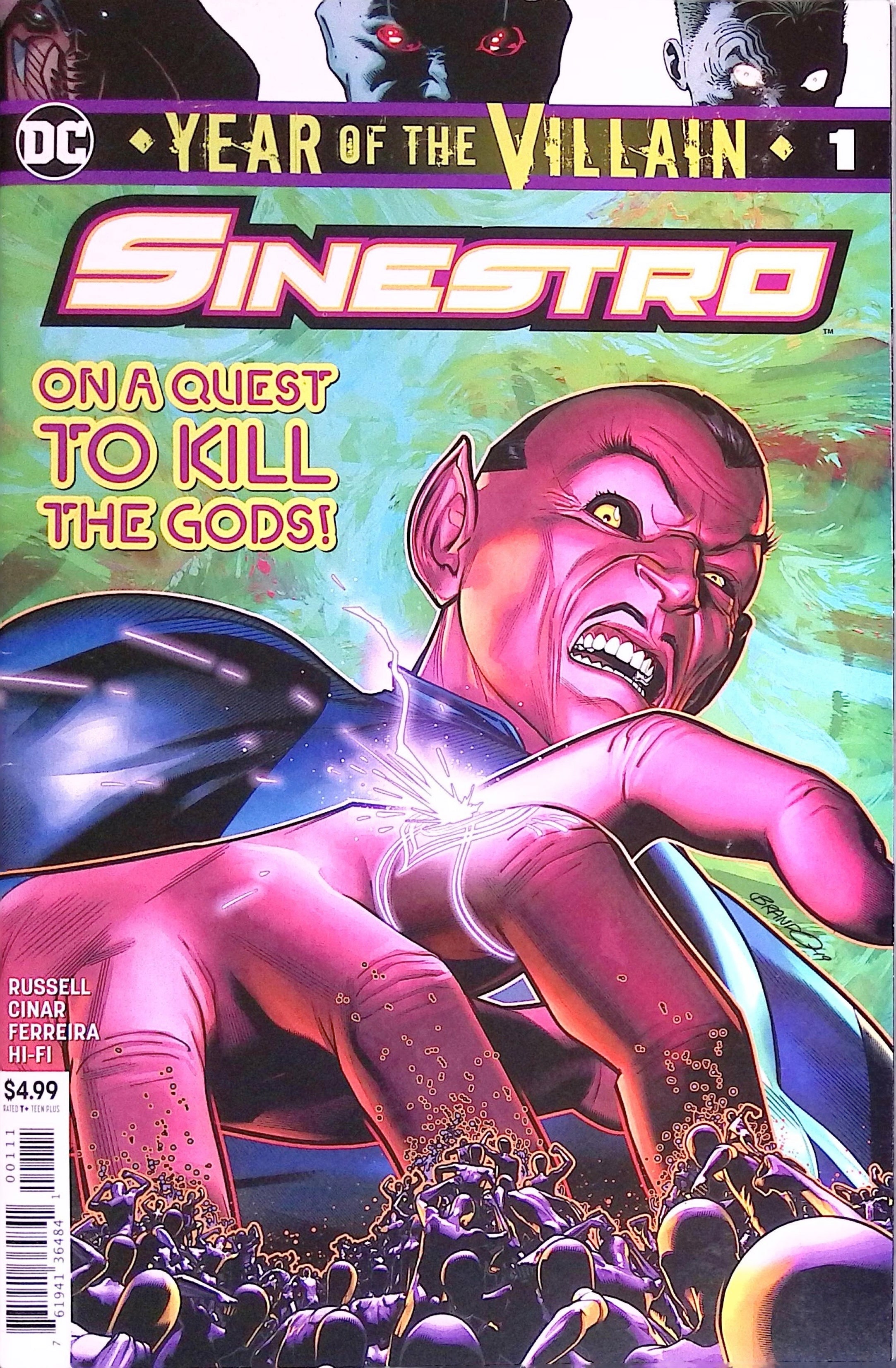 Sinestro: Year of the Villain # 1 2019 VF/NM