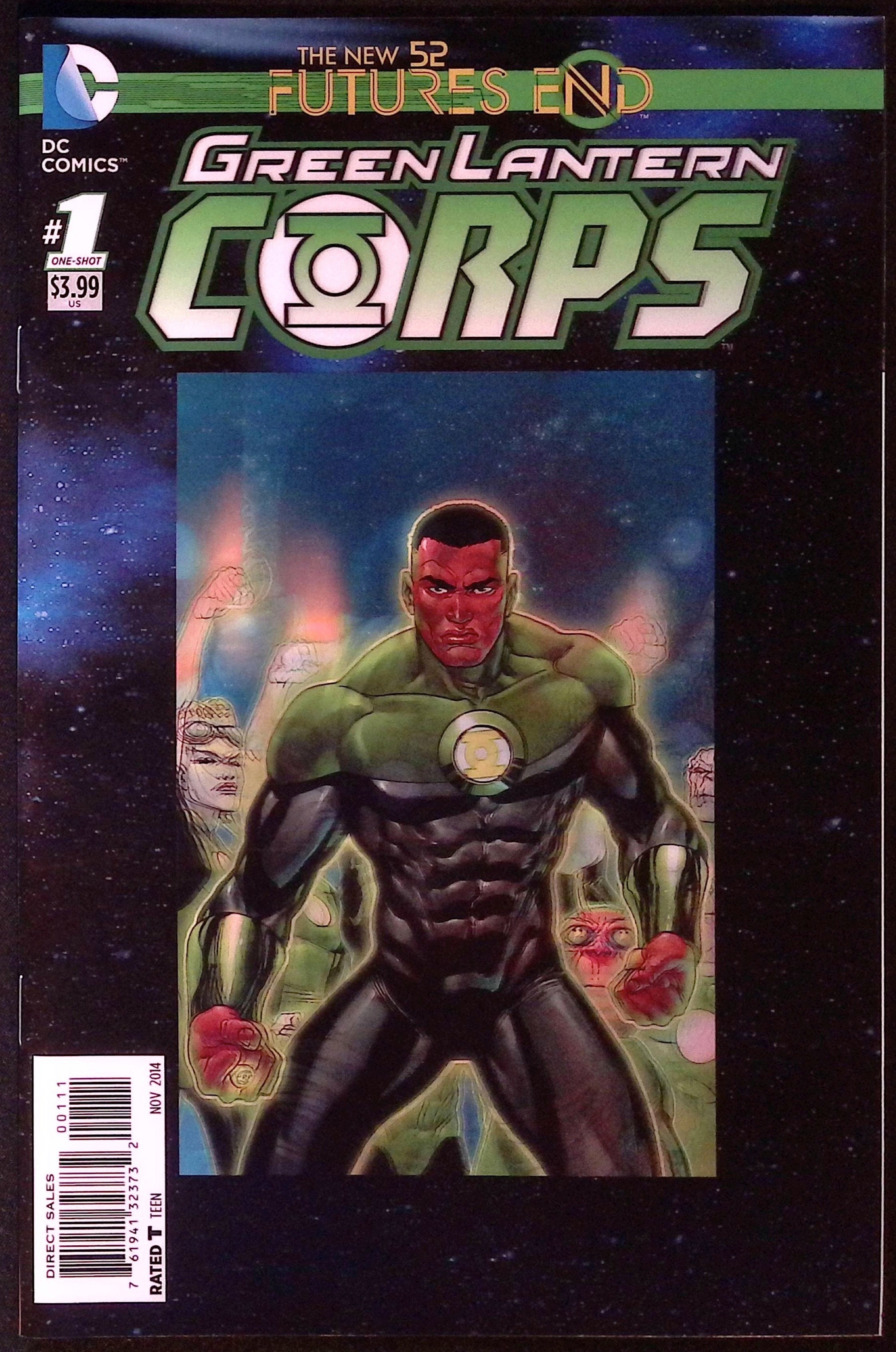 Green Lantern Corps: Futures End # 1 3D Lenticular Cover 2014 NM