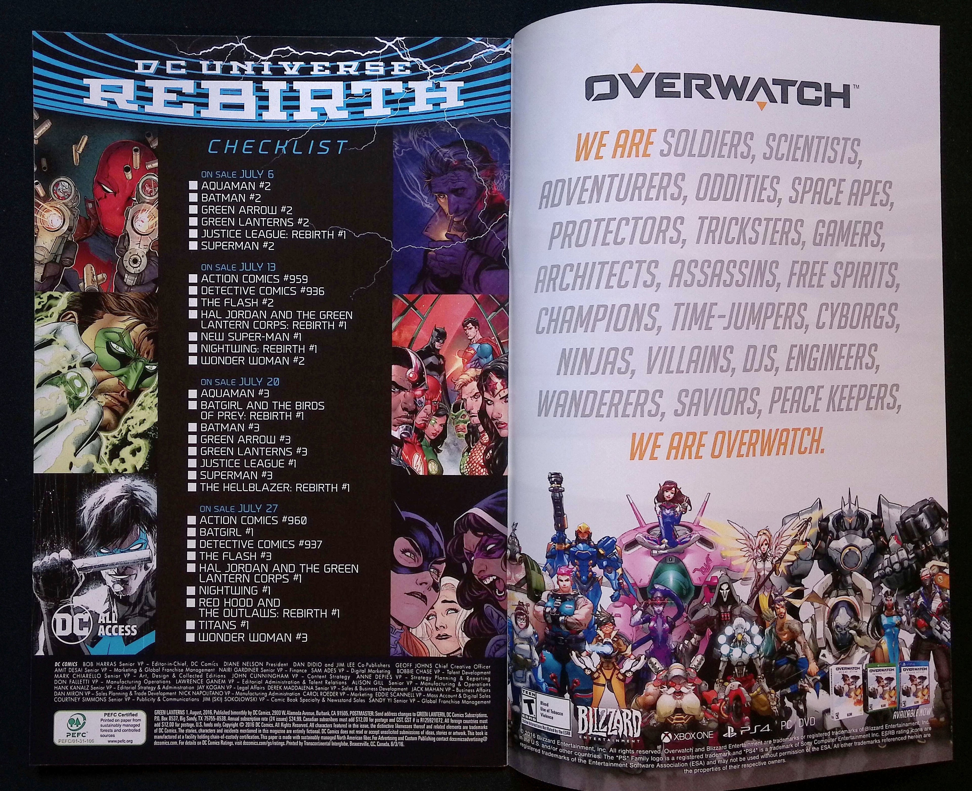Green Lanterns # 1 2016 NM-
