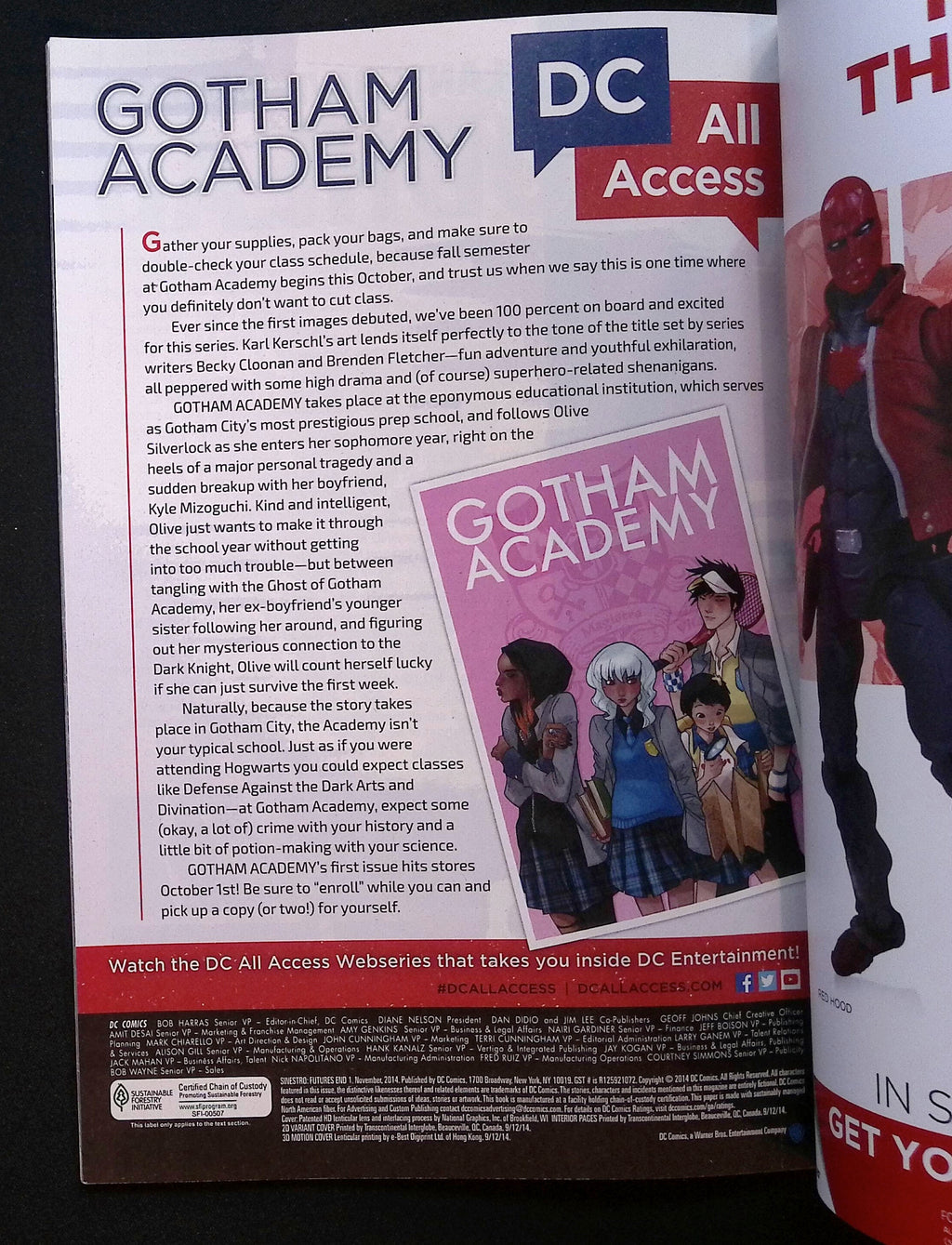 Sinestro: Futures End # 1  3D Lenticular Cover NM