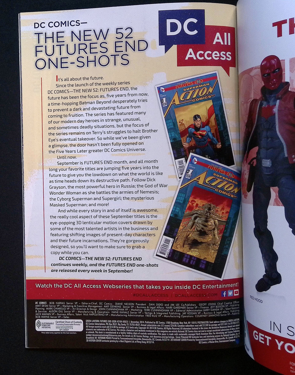 Green Lantern: Futures End #1 2014 NM