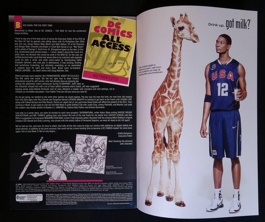 Green Lantern #1 Signed by Doug Mahnke (maybe) 2011 VF/NM