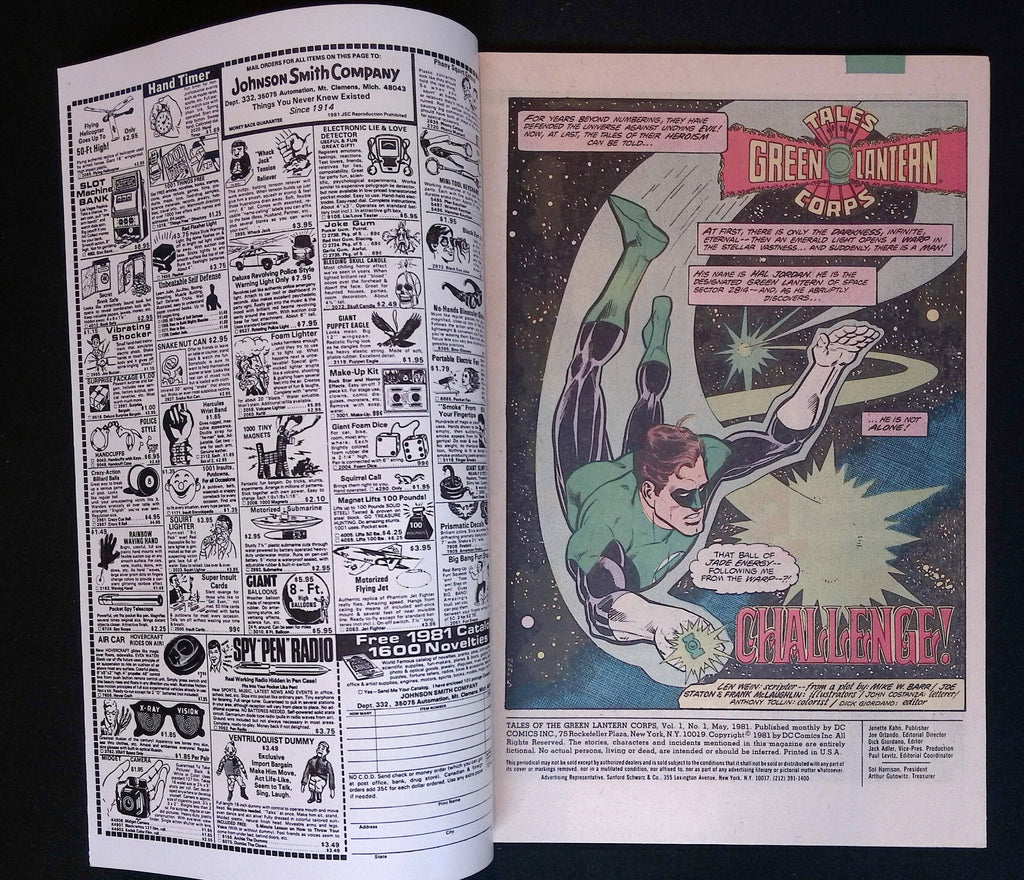 Tales of the Green Lantern Corps #1 1981 NM-