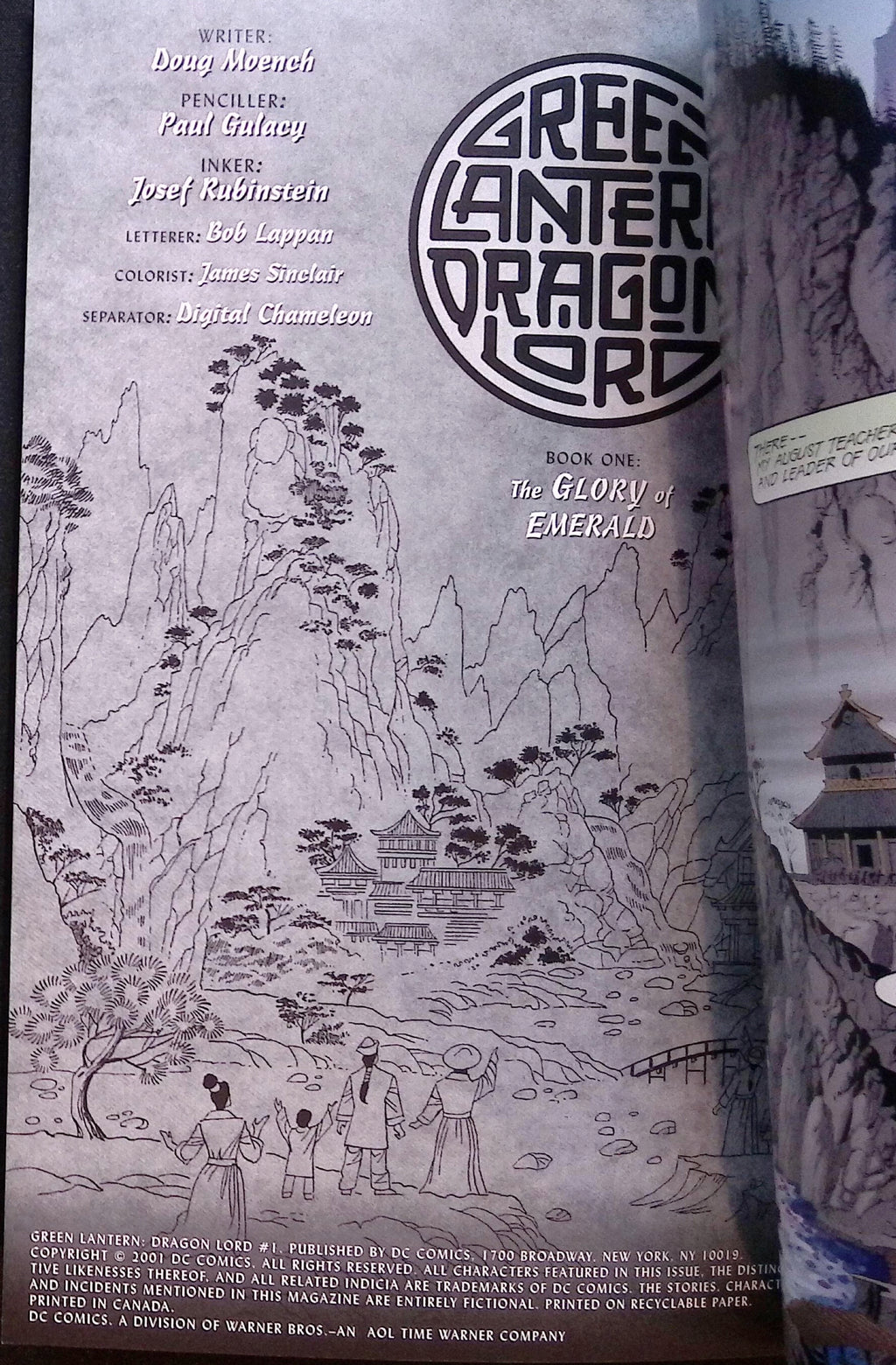 Green Lantern: Dragon Lord # 1 2001 NM-
