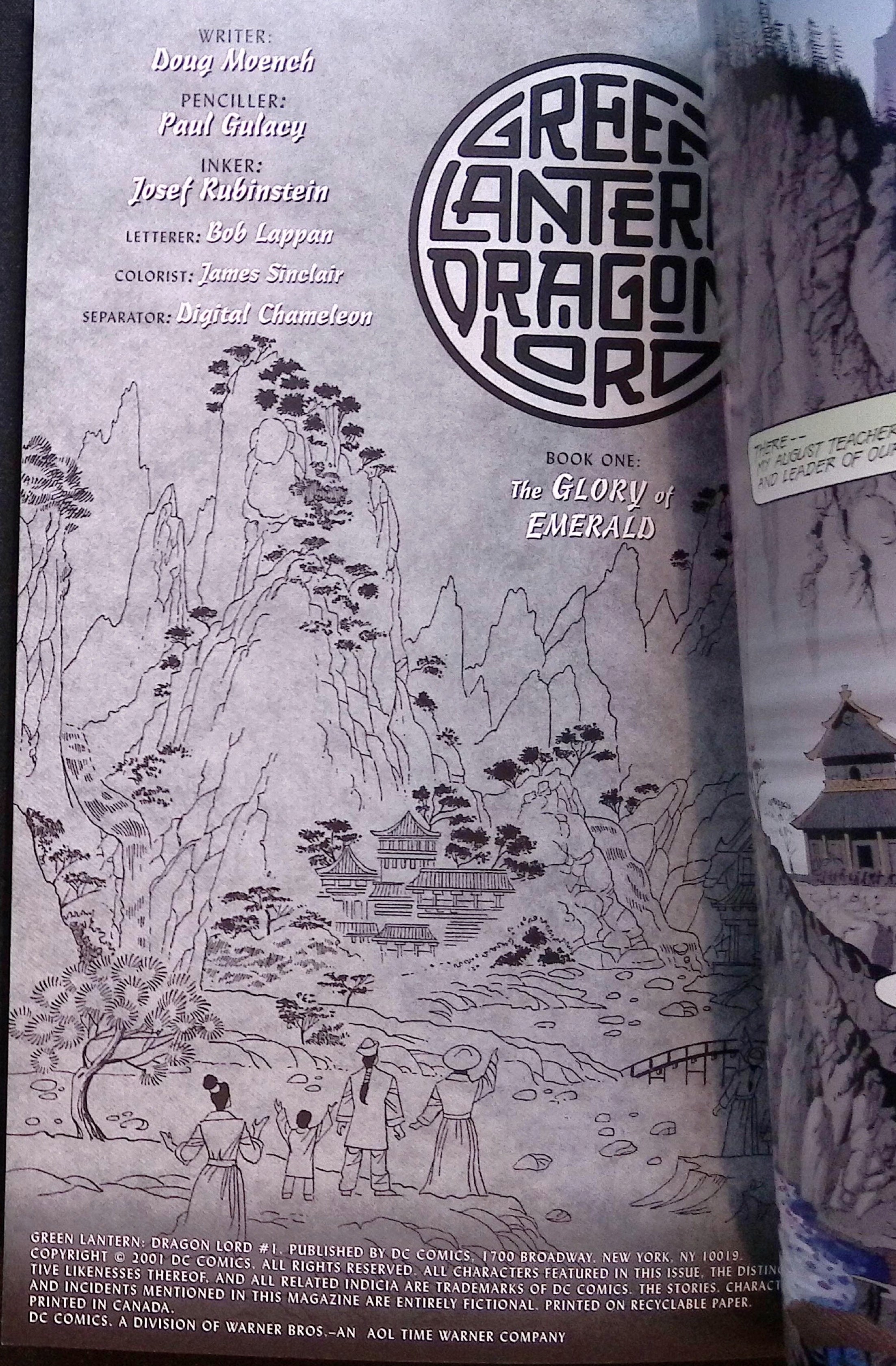 Green Lantern: Dragon Lord # 1 2001 NM-