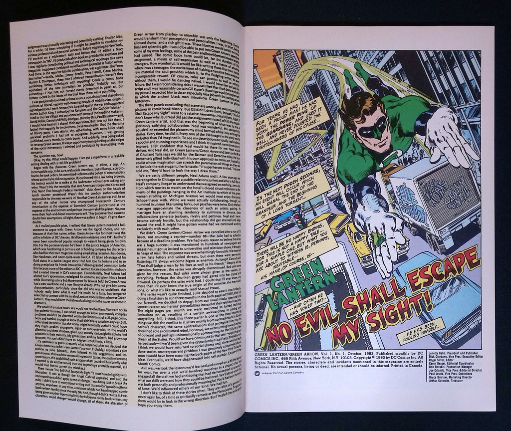 Green Lantern/Green Arrow # 1 1983 NM