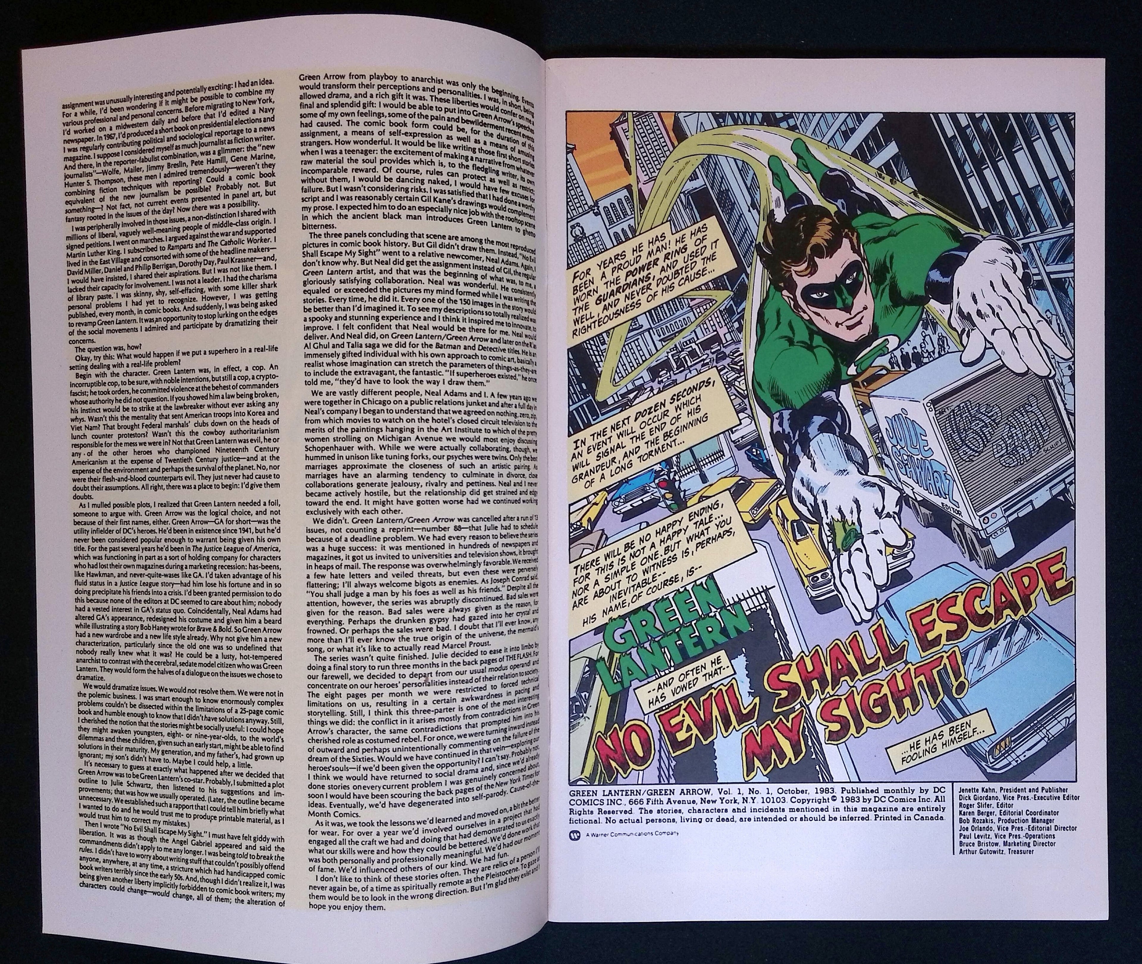 Green Lantern/Green Arrow # 1 1983 NM