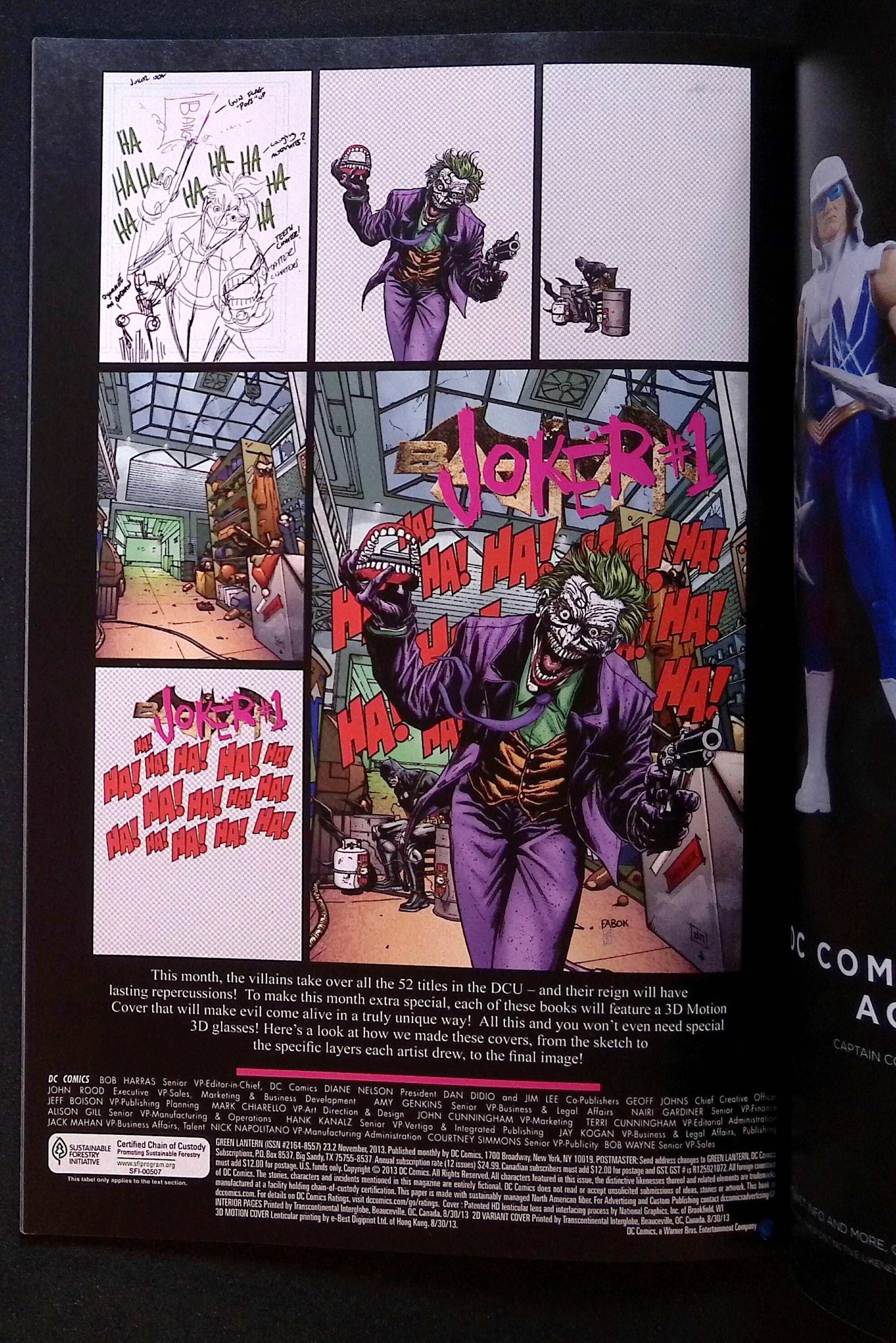 Green Lantern #23.2: Mongul #1 3D Lenticular Cover 2013 NM