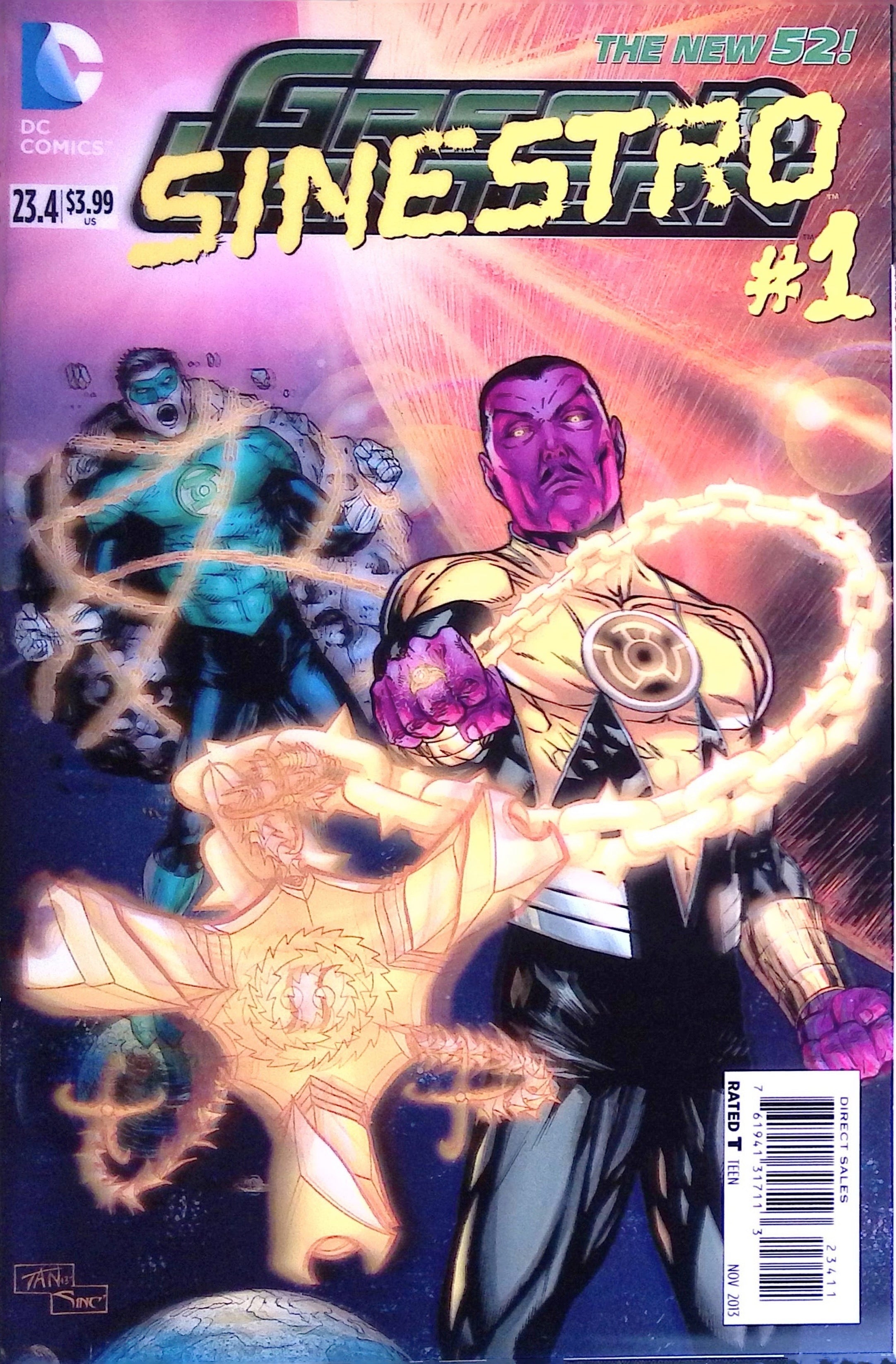 Green Lantern #23.4: Sinestro #1 3D Lenticular Cover 2013 NM