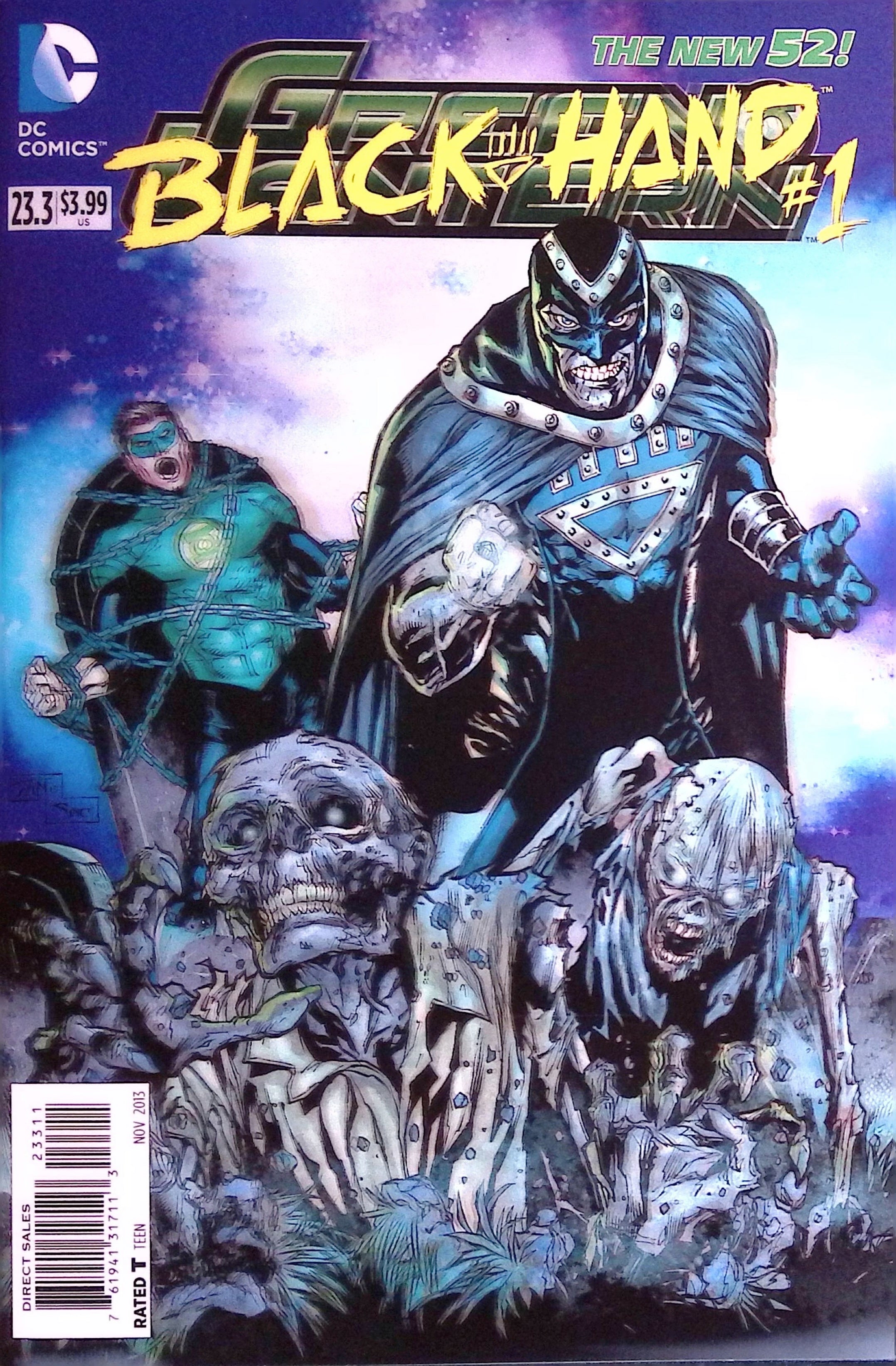 Green Lantern #23.3: Black Hand # 1 3D Lenticular Cover 2013 NM