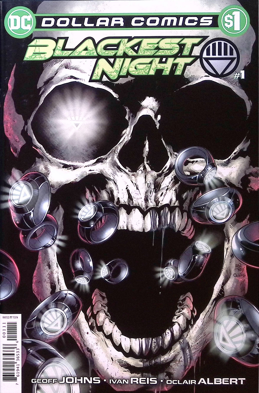 Blackest Night # 1 Dollar Comics Reprint 2009 NM