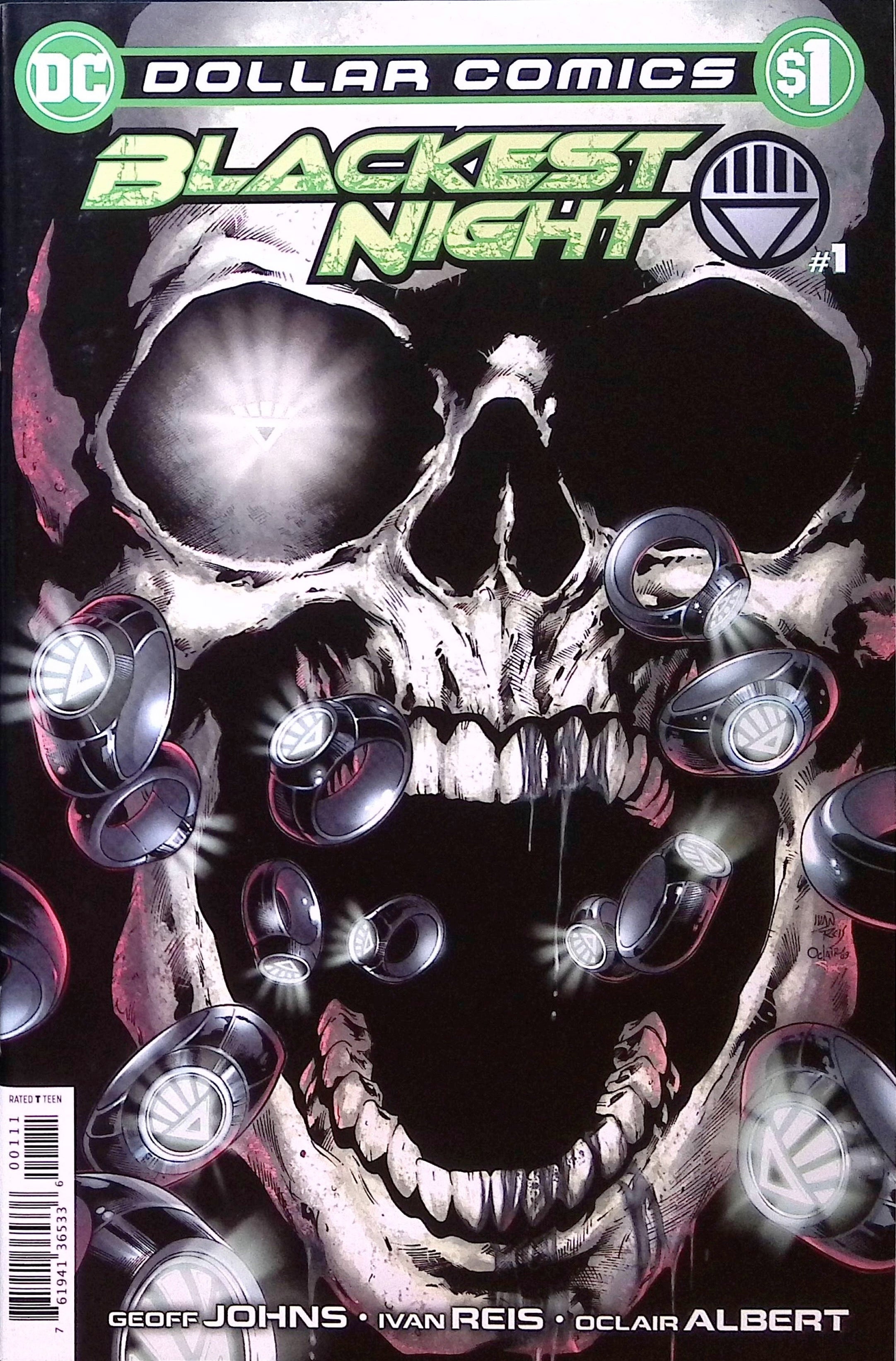 Blackest Night # 1 Dollar Comics Reprint 2009 NM