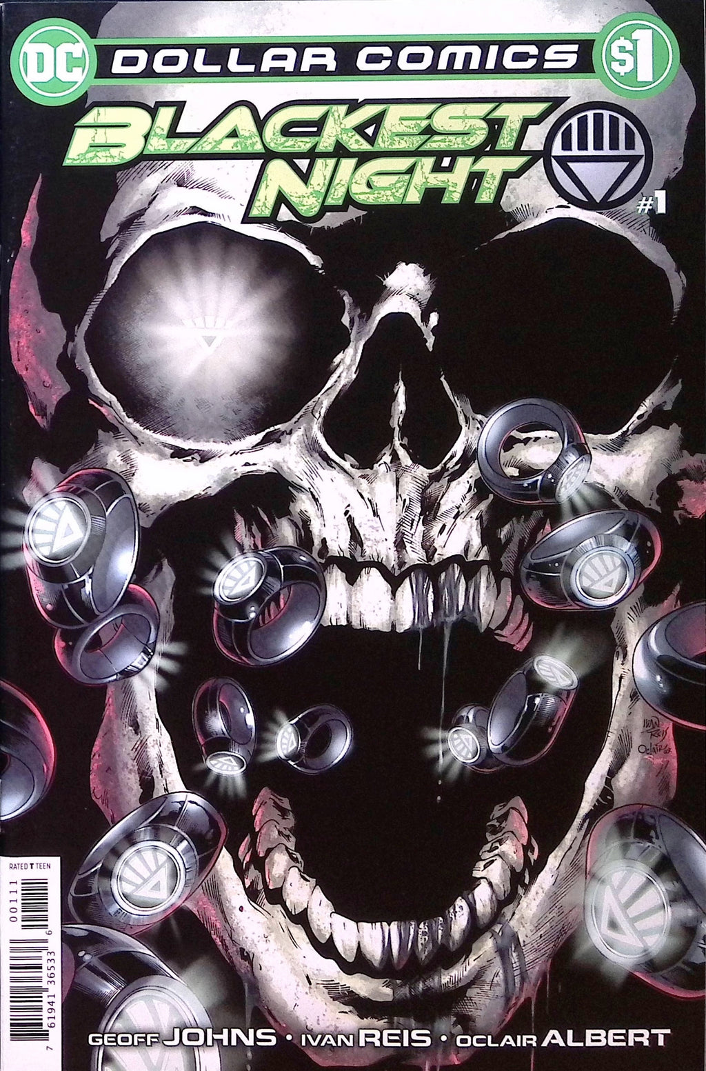 Blackest Night # 1 Dollar Comics Reprint 2009 NM