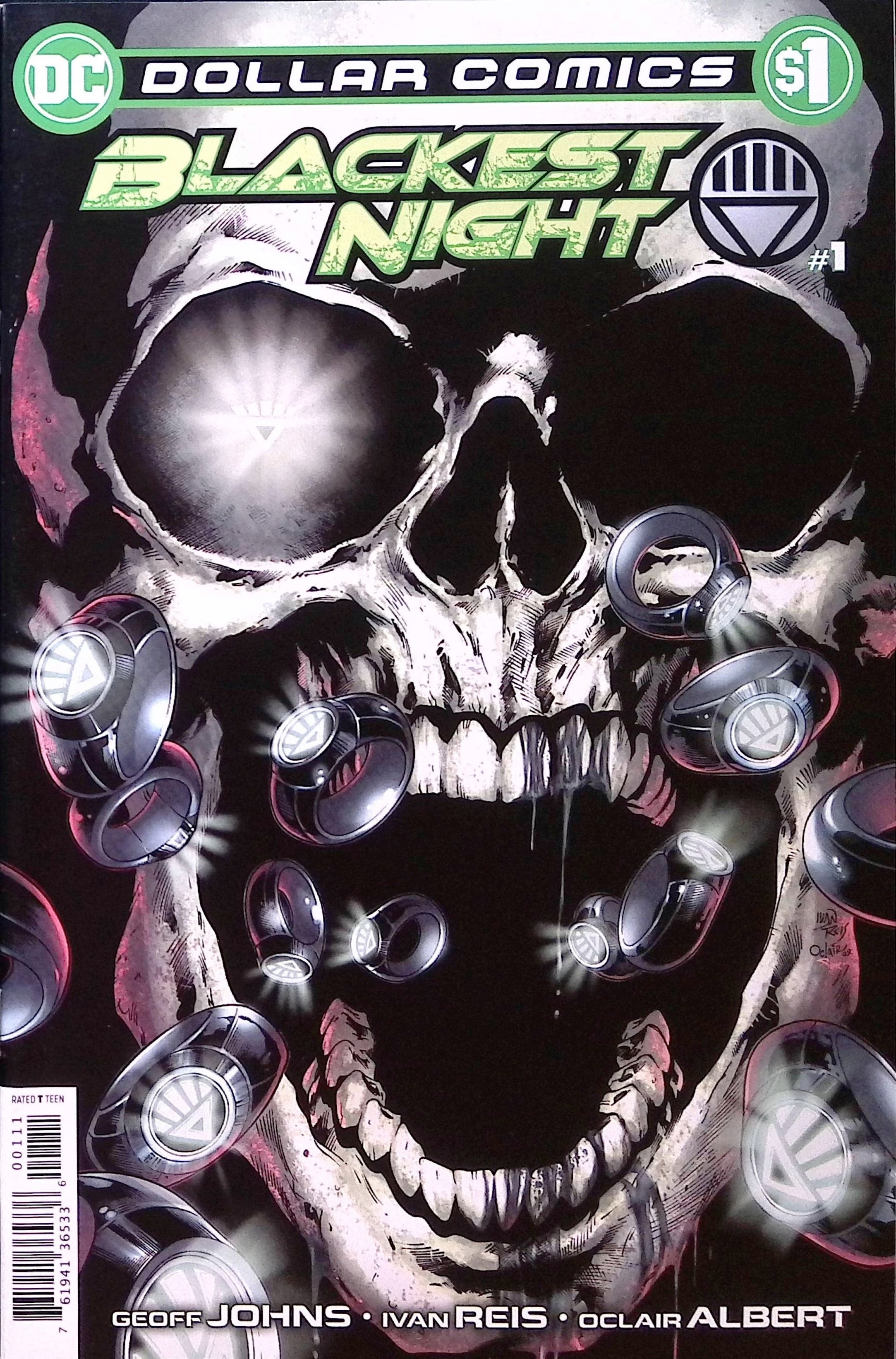 Blackest Night # 1 Dollar Comics Reprint 2009 NM