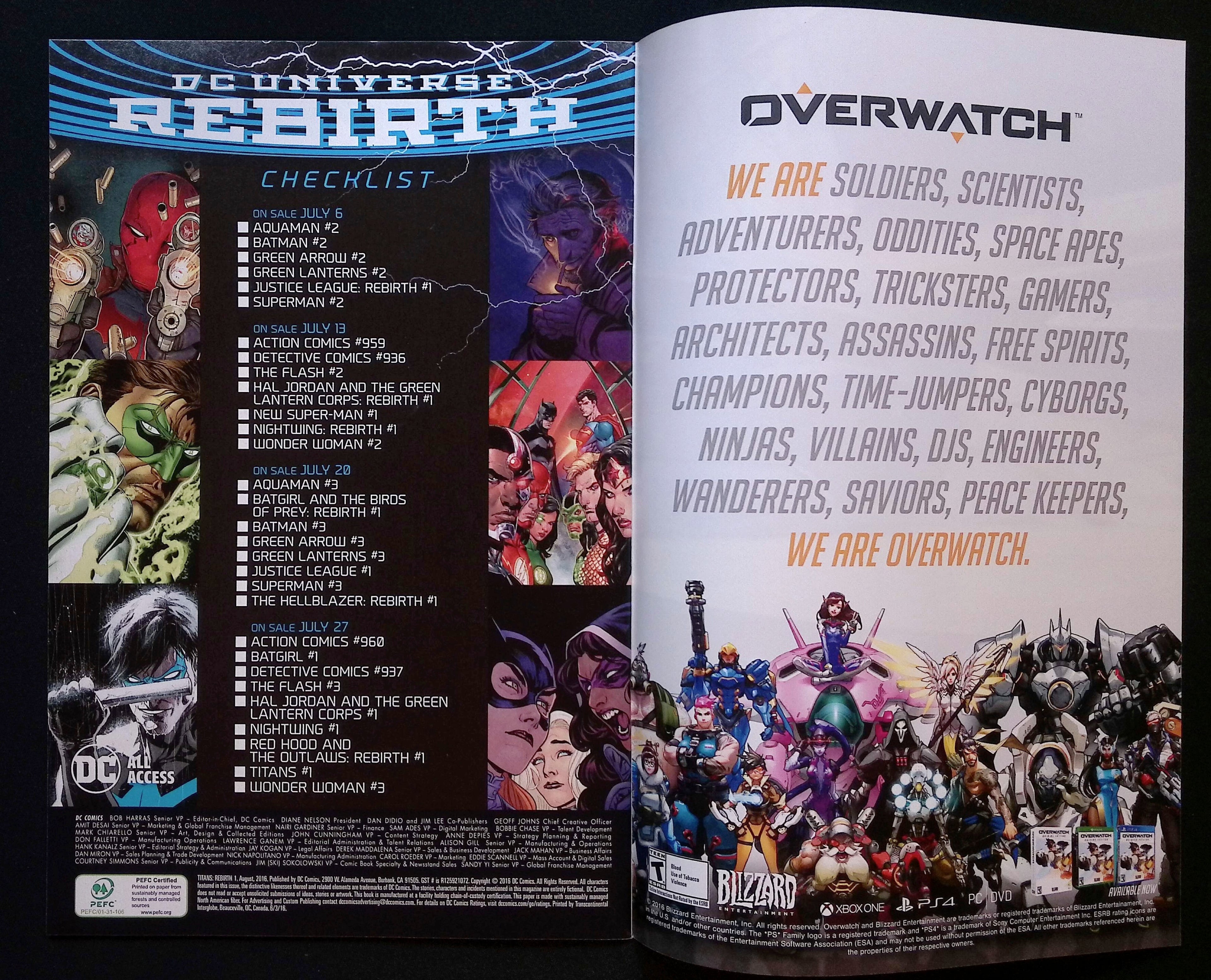Titans # 1 2016 NM-