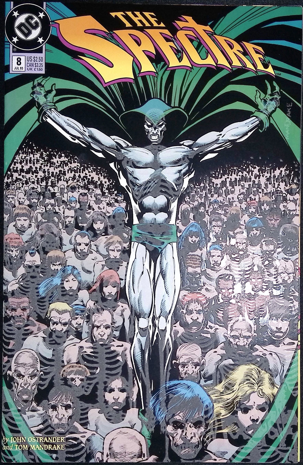 The Spectre # 8 Glow in the Dark Cover 1993 NM
