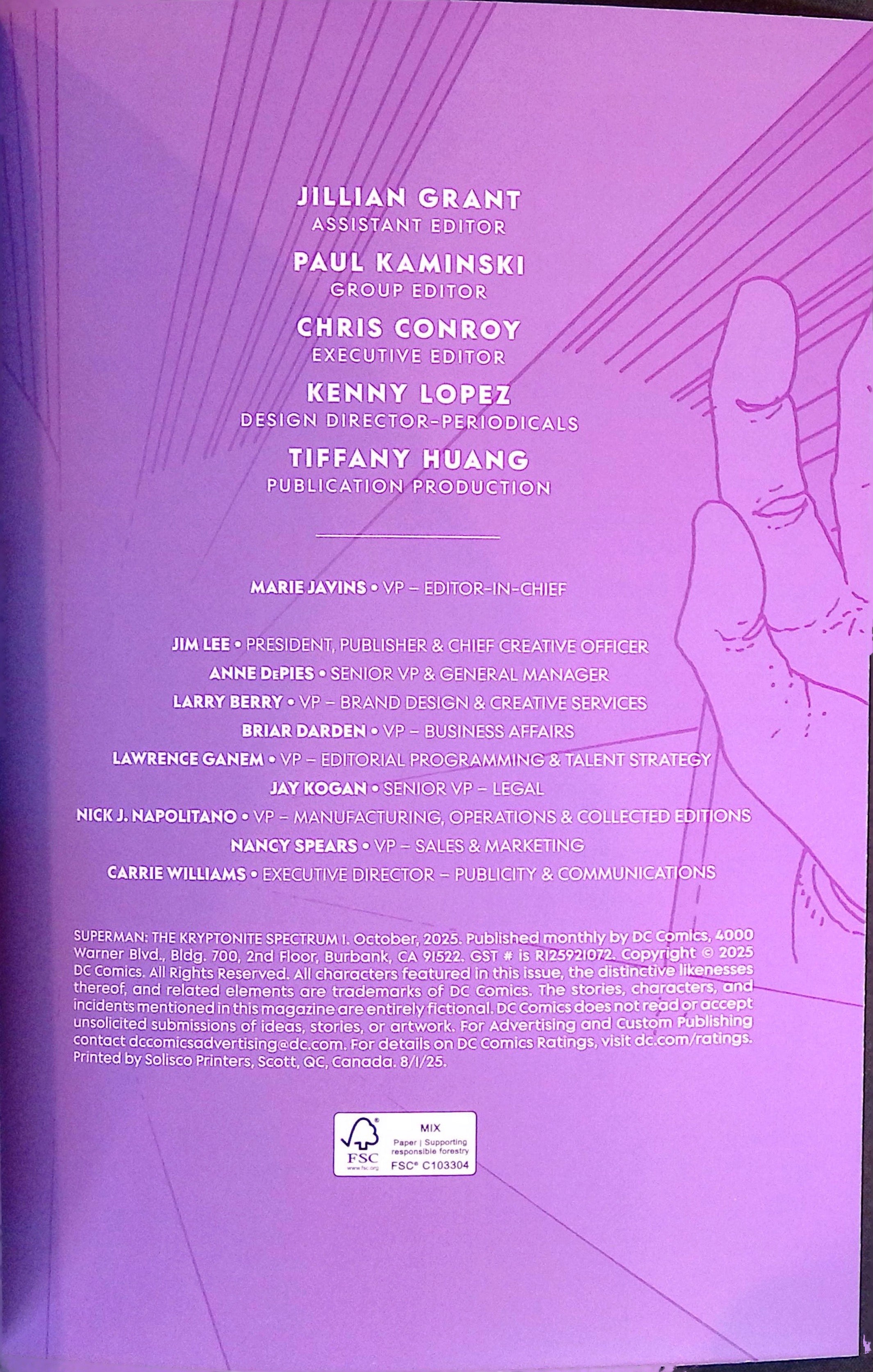 Superman: The Kryptonite Spectrum #1 Craig Foil Variant 2025 NM-