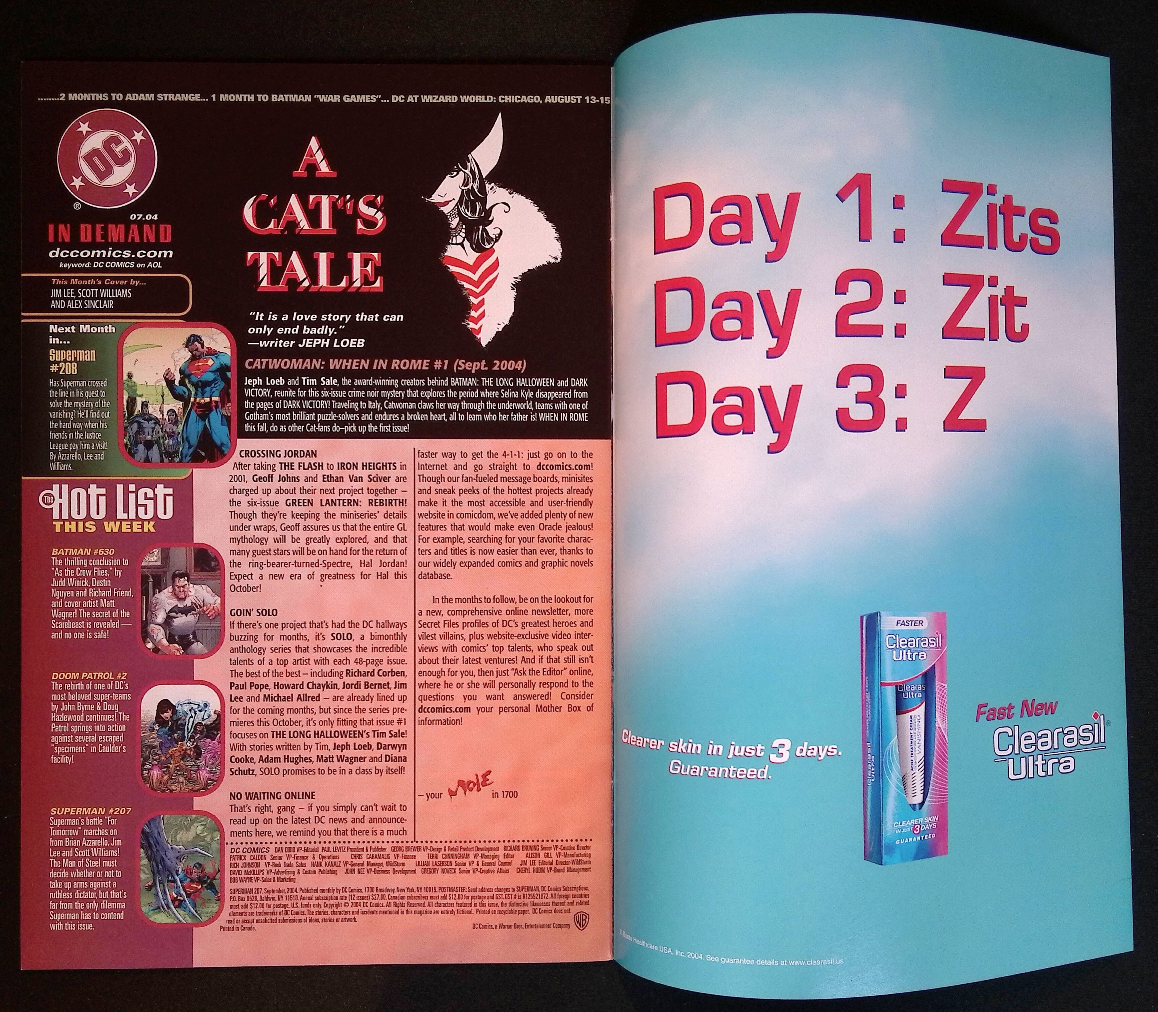 Superman # 207 Jim Lee 2004 NM-