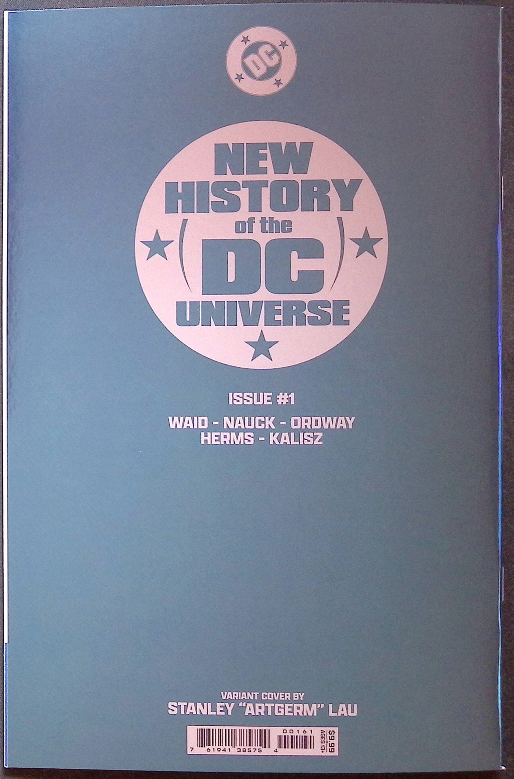 New History of the DC Universe # 1 Stanley "Artgerm" Lay Foil Cover 2025 NM