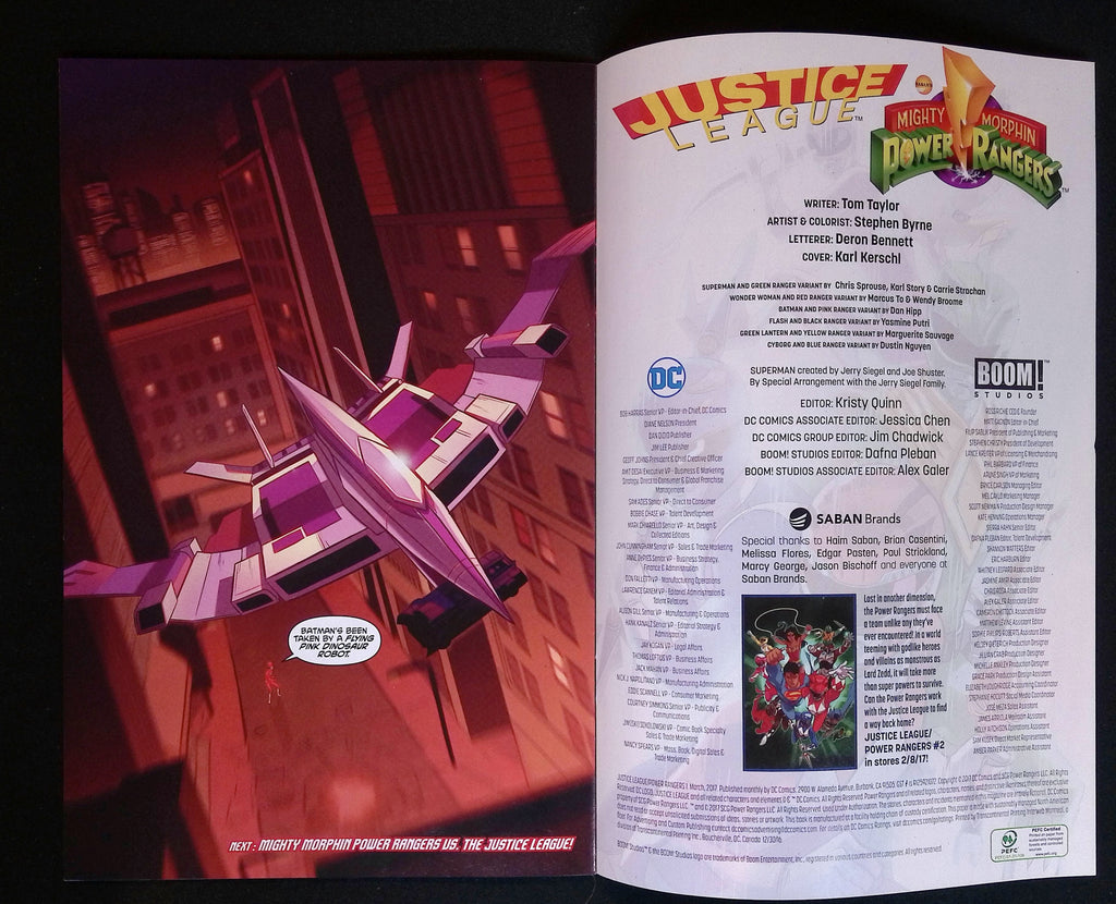 Justice League/Power Rangers # 1 2017 VF+