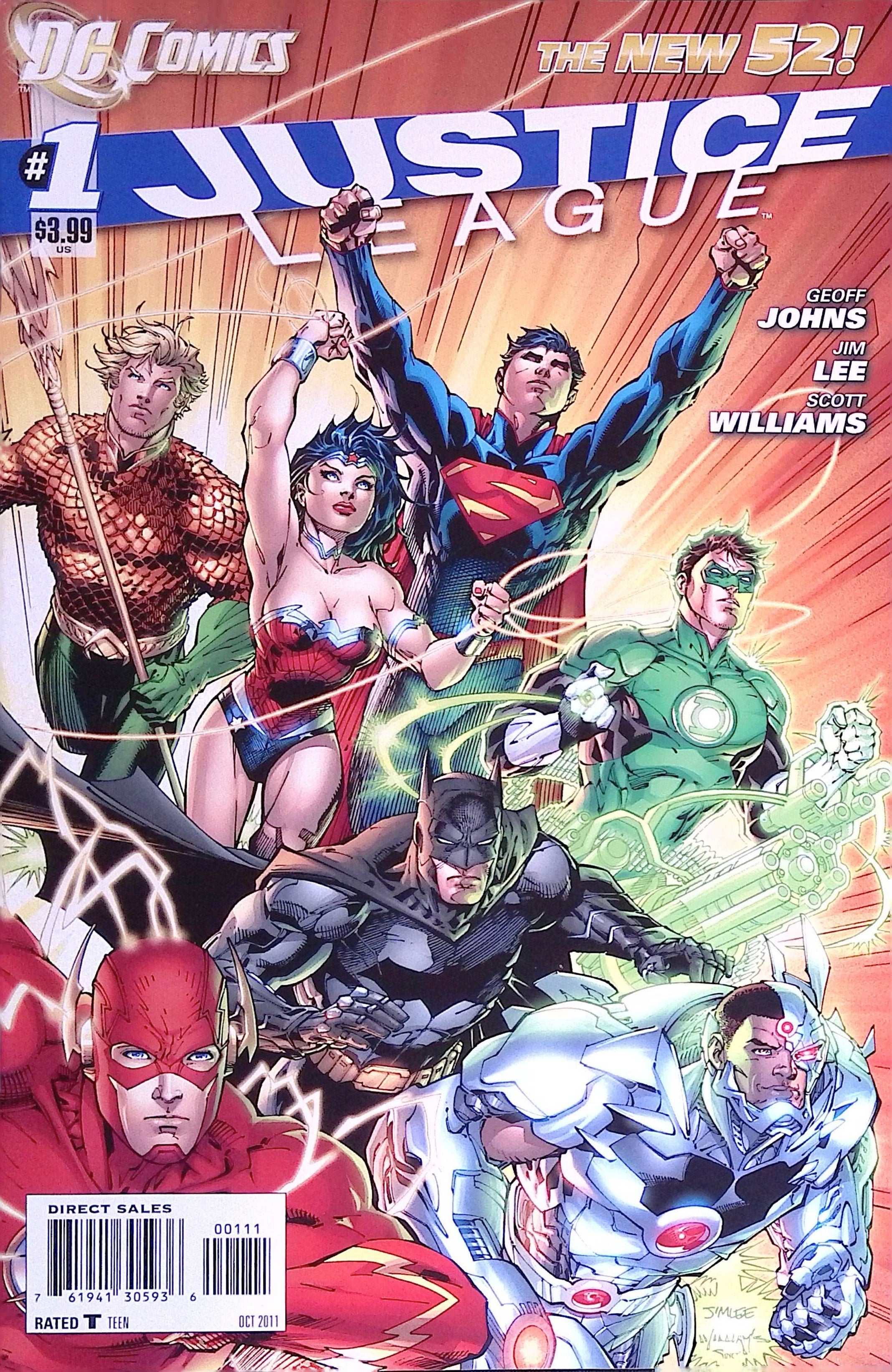 Justice League # 1 Jim Lee 2011 NM-