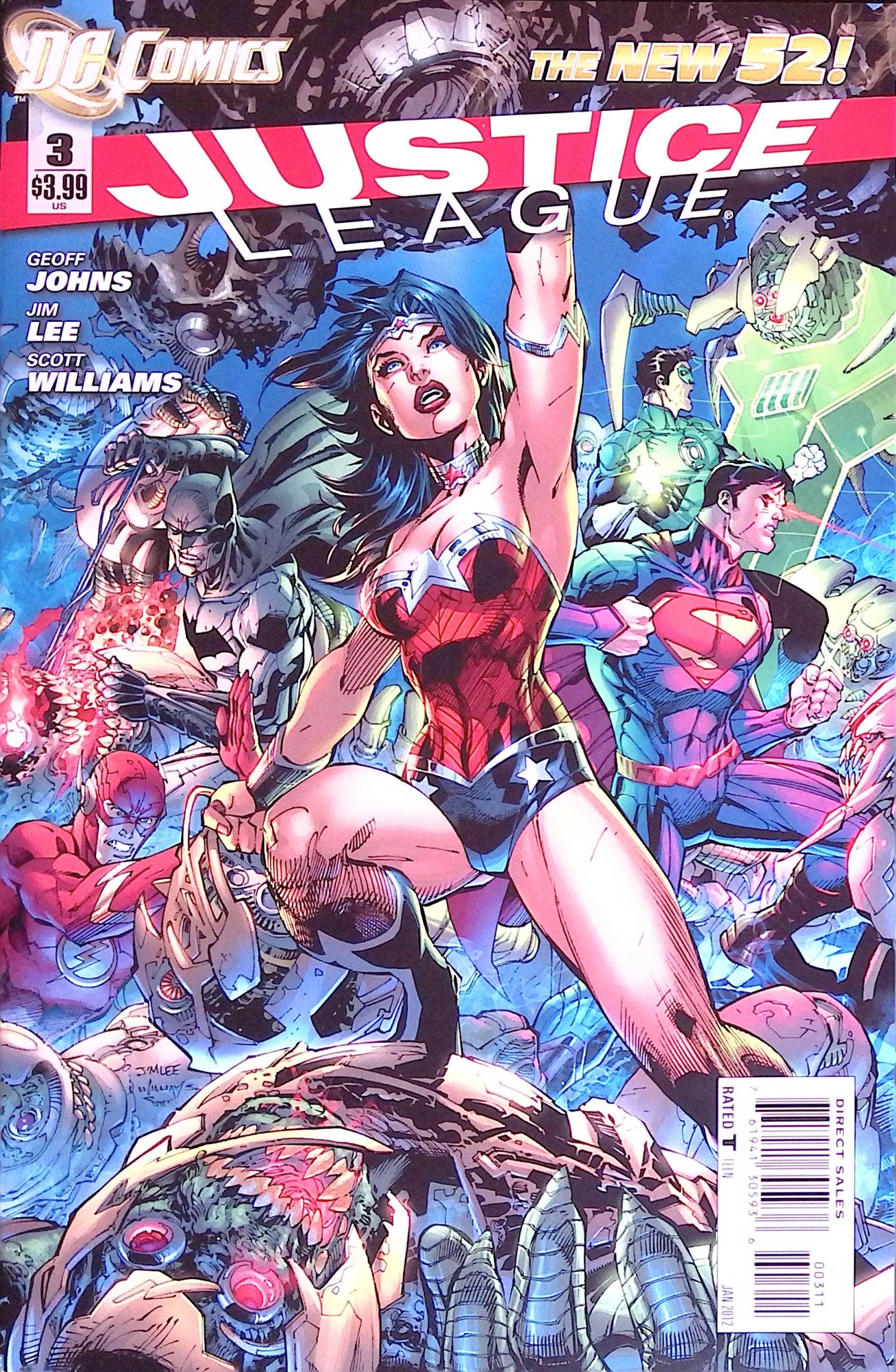 Justice League # 3 Jim Lee 2012 VF/NM