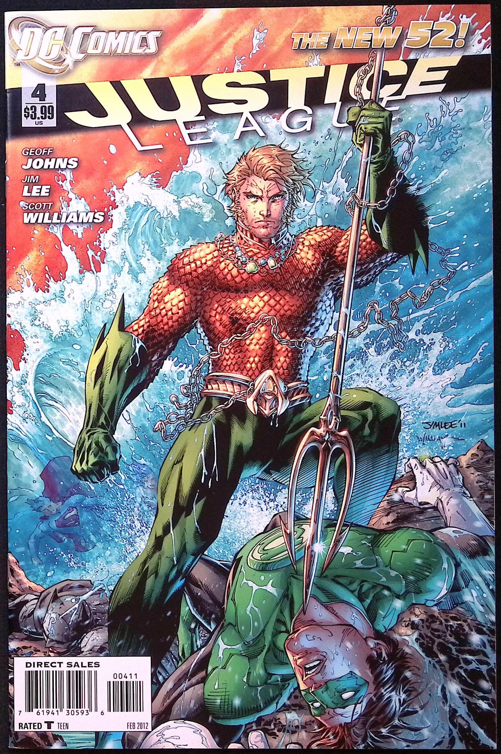 Justice League # 4 Jim Lee 2012 NM-