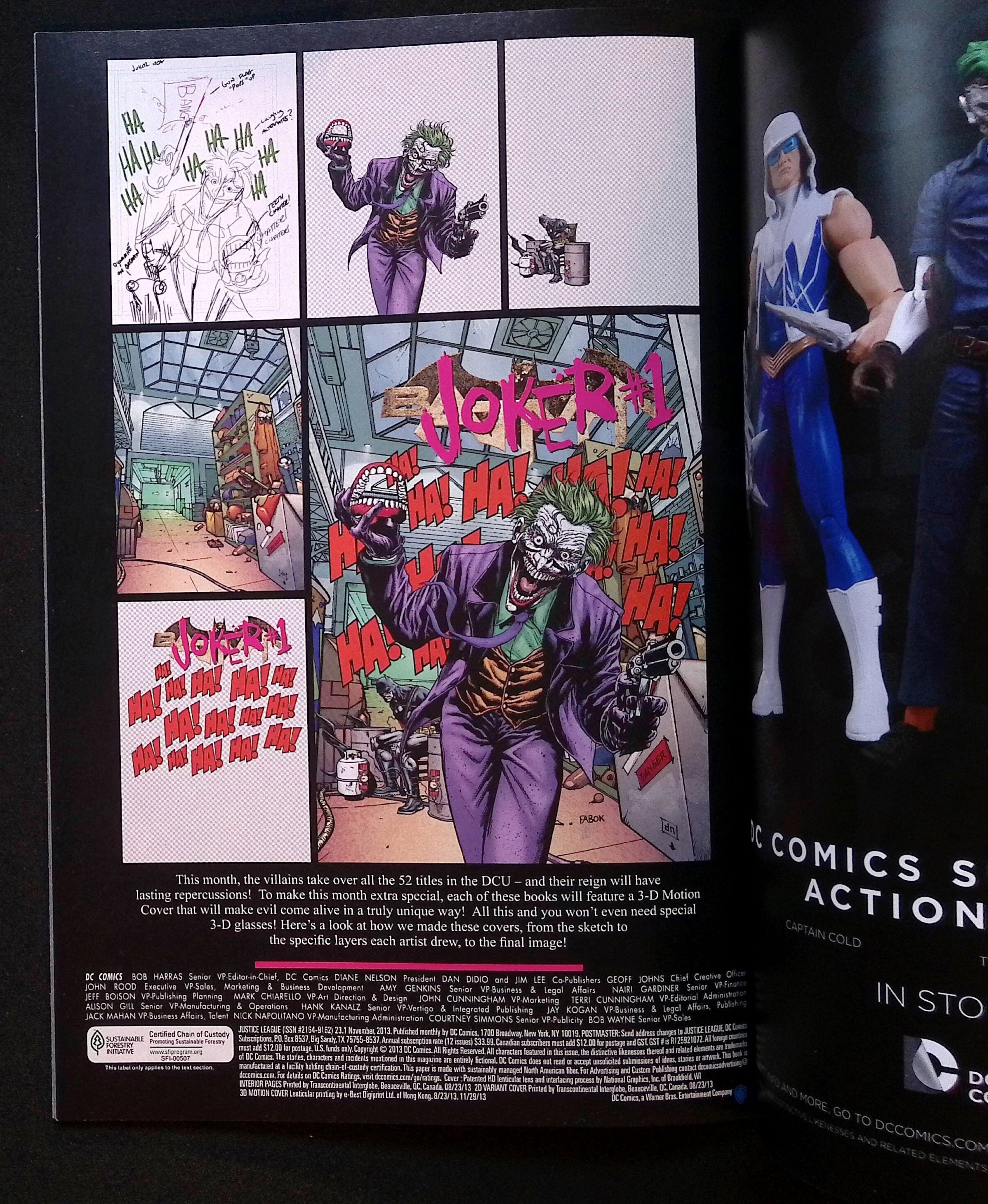 Justice League #23.1: Darkseid #1 3D Lenticular Cover 2013 NM