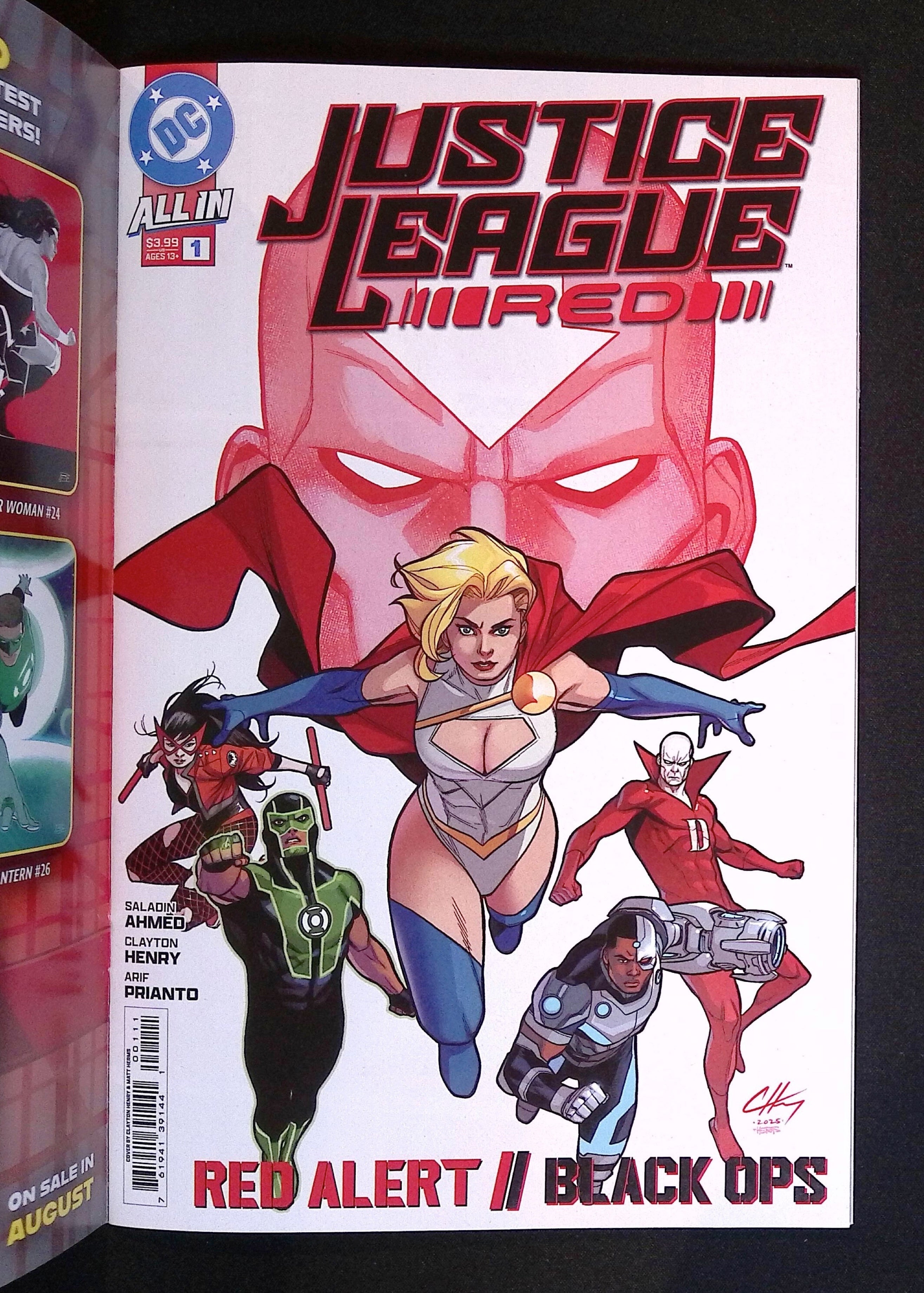 Justice League Red # 1 Henry Foil Variant 2025 NM
