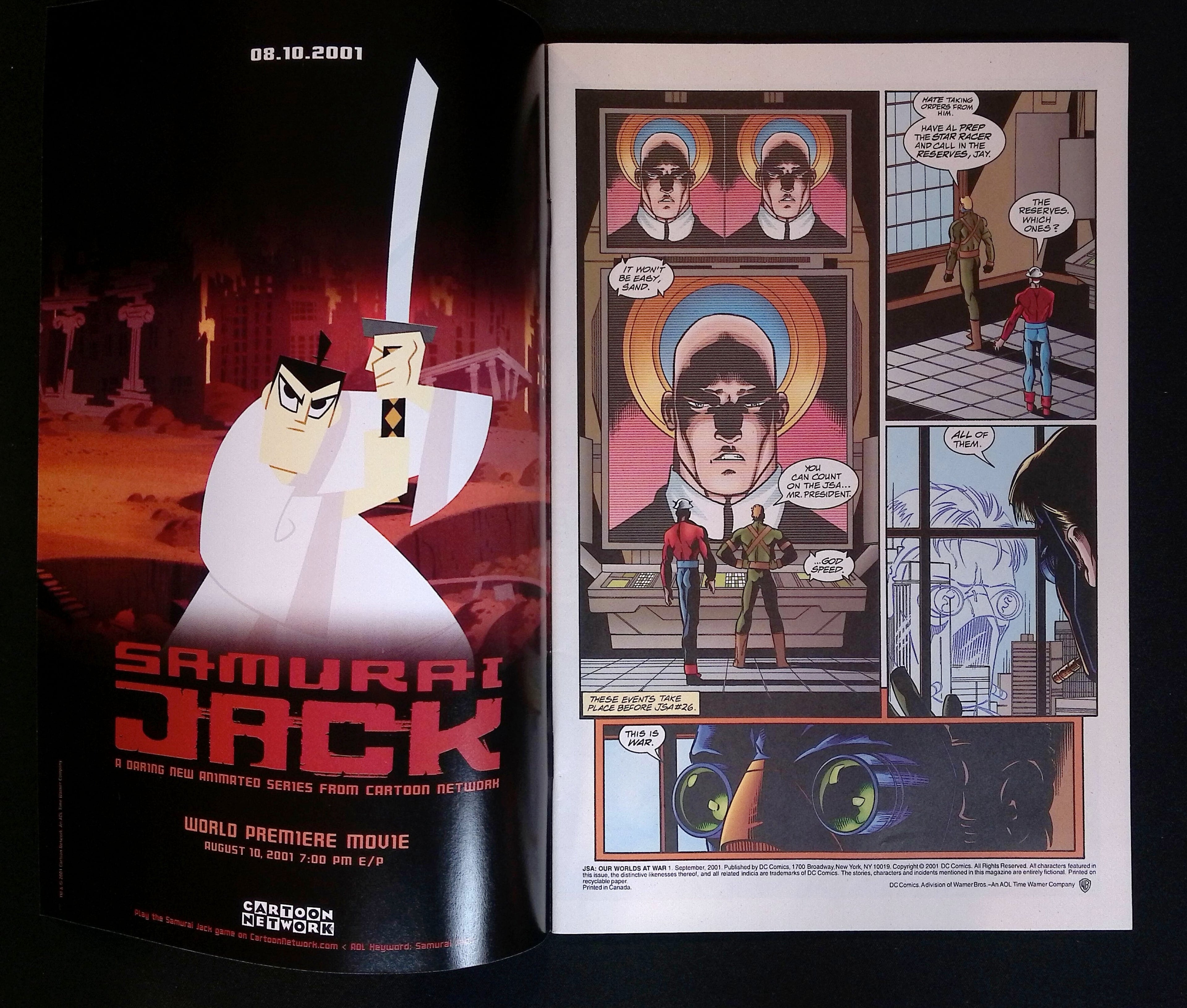 JSA: Our Worlds at War # 1 2001 NM-