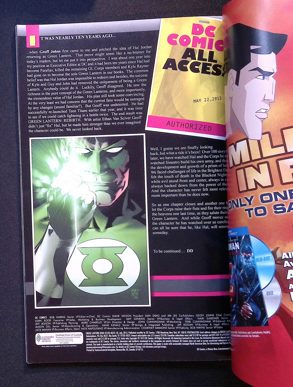 Green Lantern # 20 2013 NM-