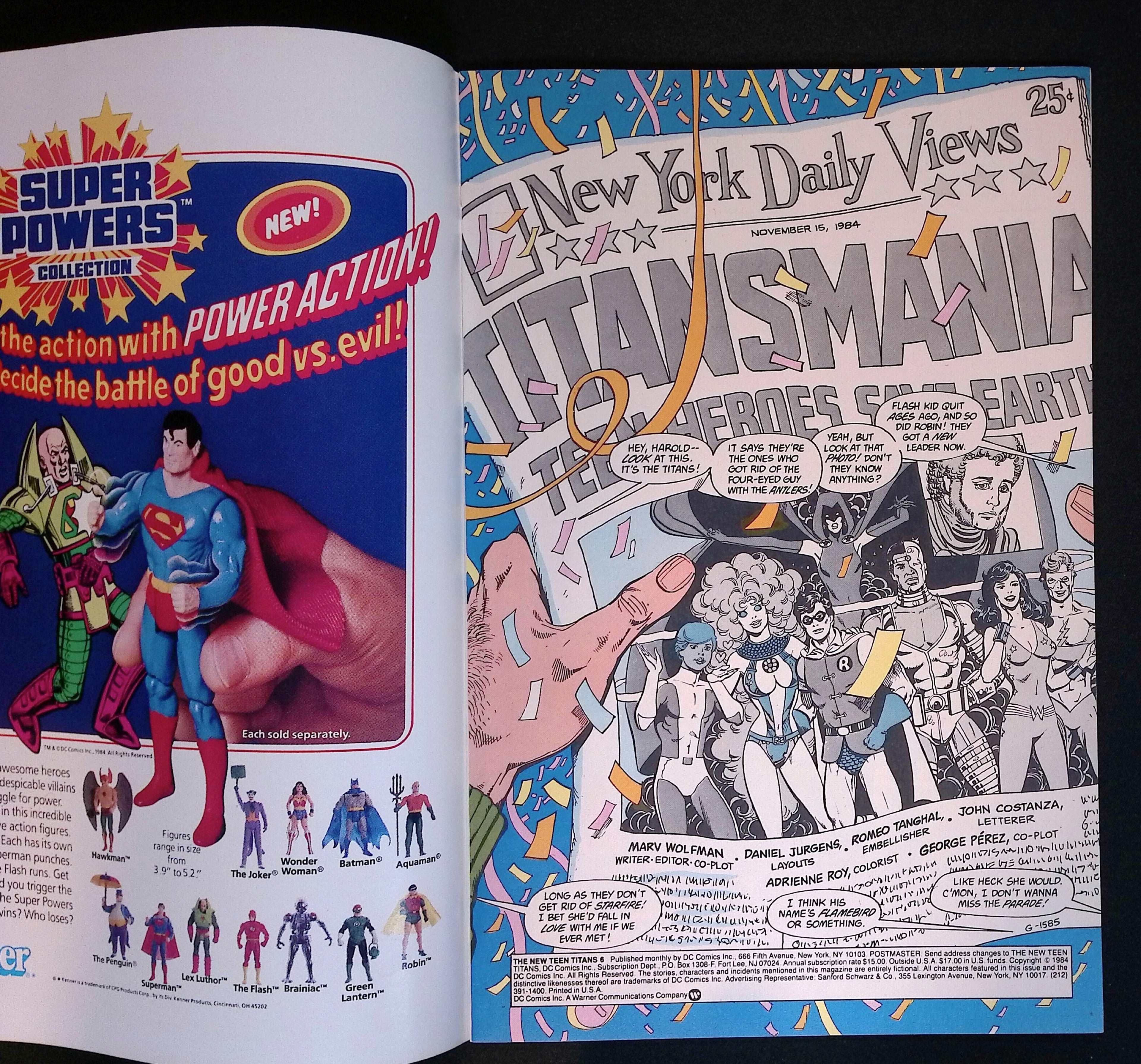 The New Teen Titans # 6 1985 NM-