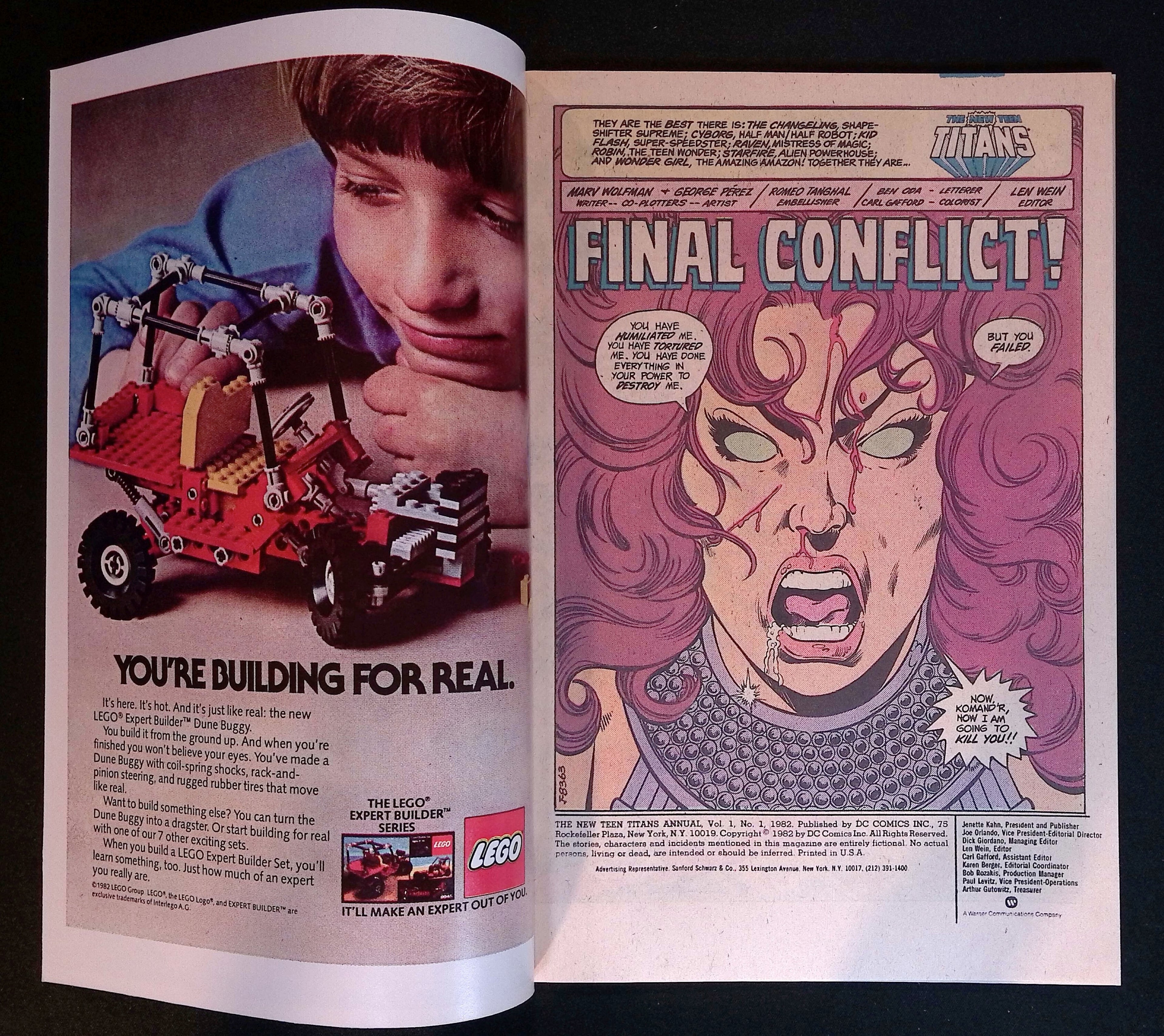 The New Teen Titans Annual # 1 1982 NM-