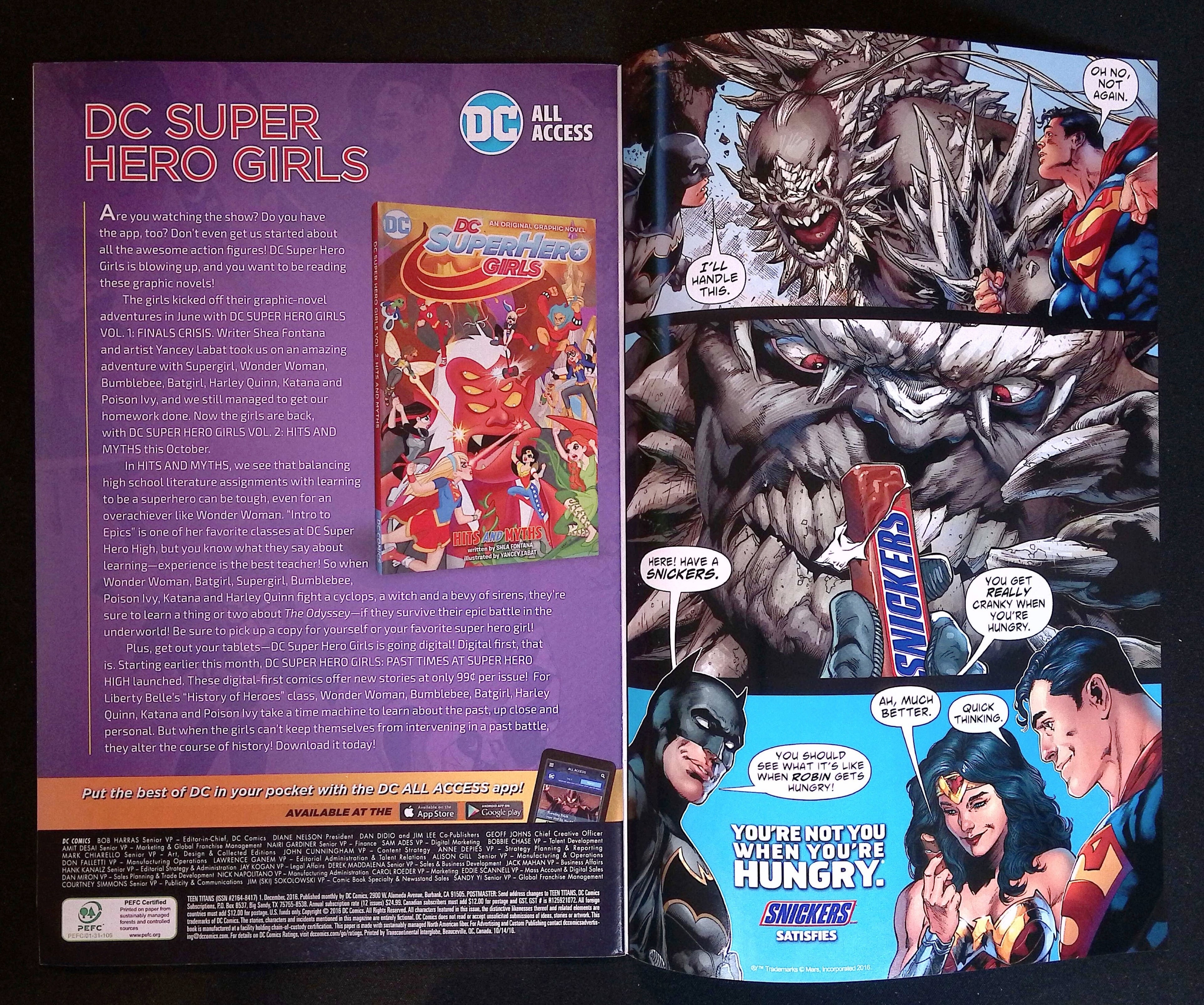 Teen Titans # 1 2016 NM-