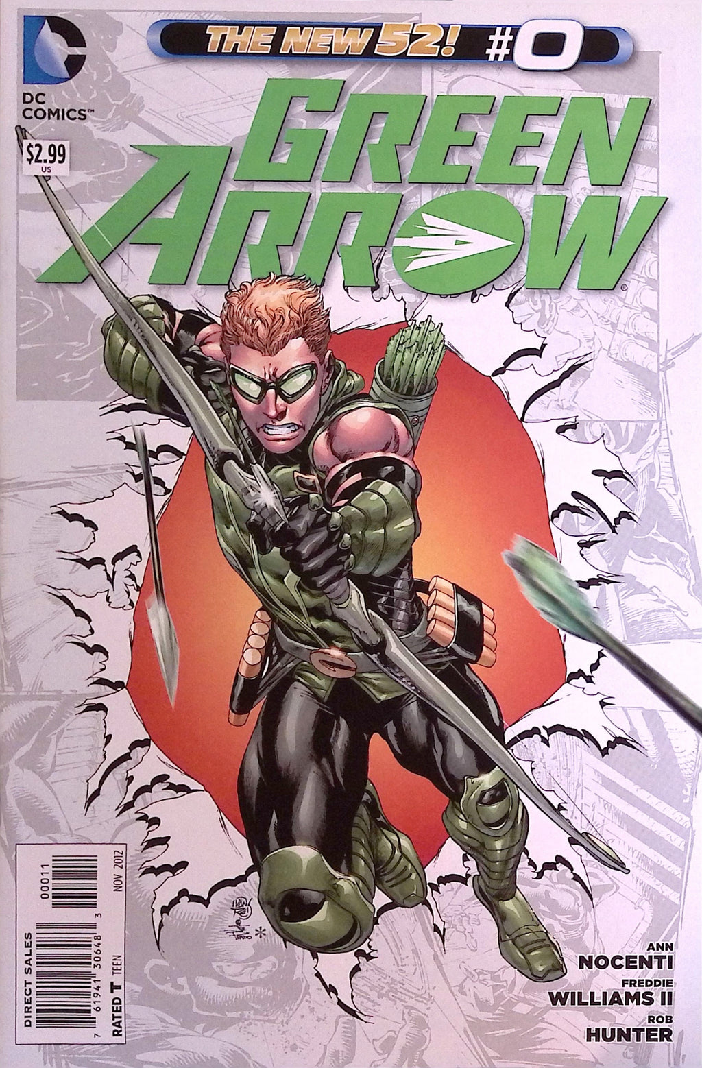 Green Arrow # 0 2012 NM-
