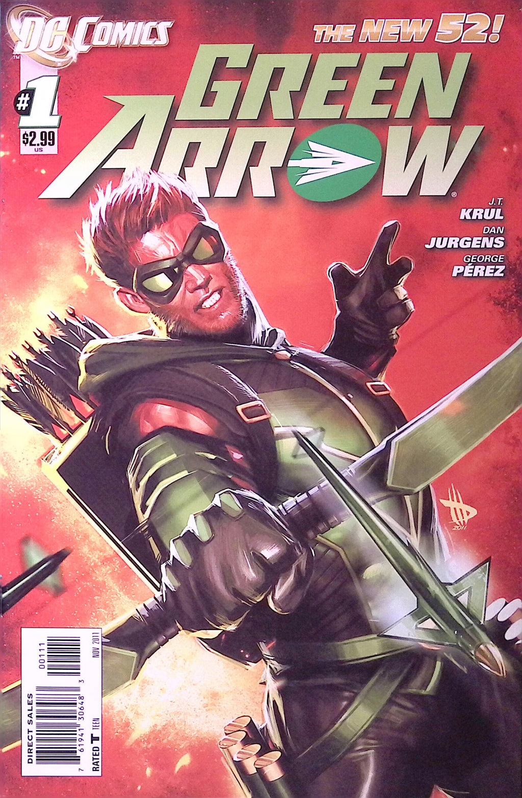 Green Arrow # 1 2011 NM-