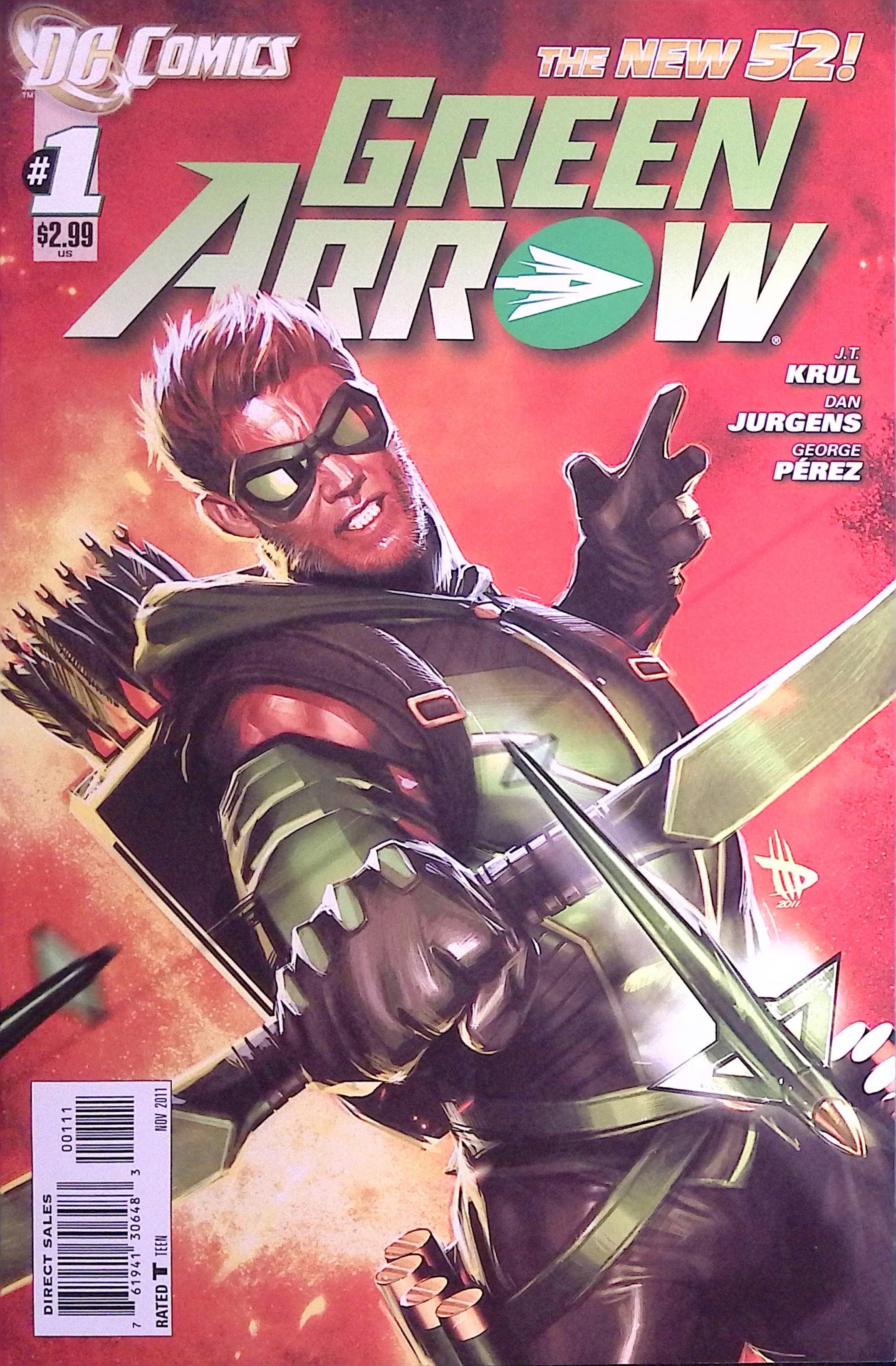 Green Arrow # 1 2011 NM-