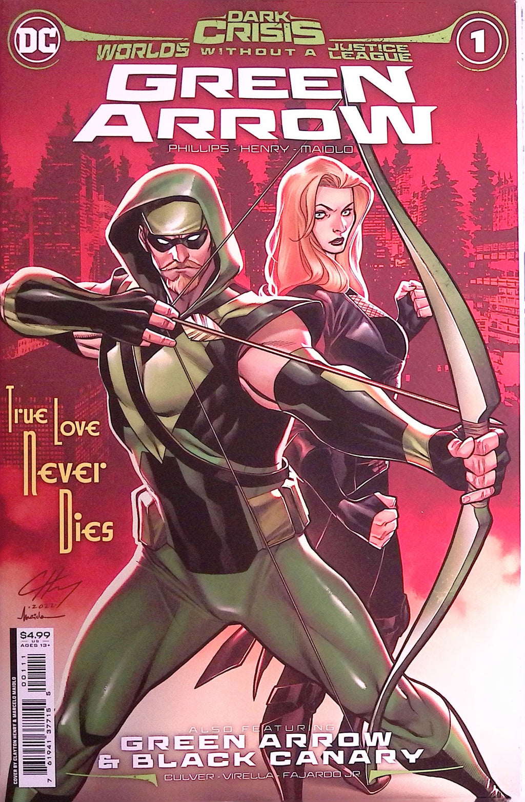 Dark Crisis: Worlds Without a Justice League - Green Arrow # 1 2022 VF/NM