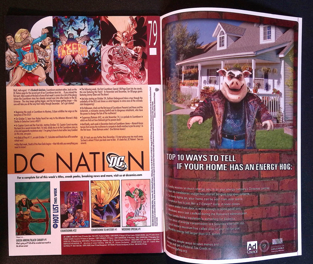 Green Arrow/Black Canary Wedding Special #1 2007 NM-