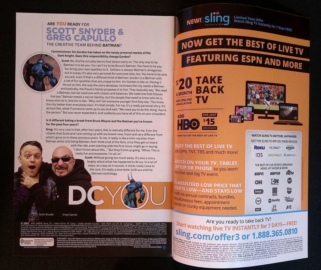 Black Canary # 1 2015 NM-