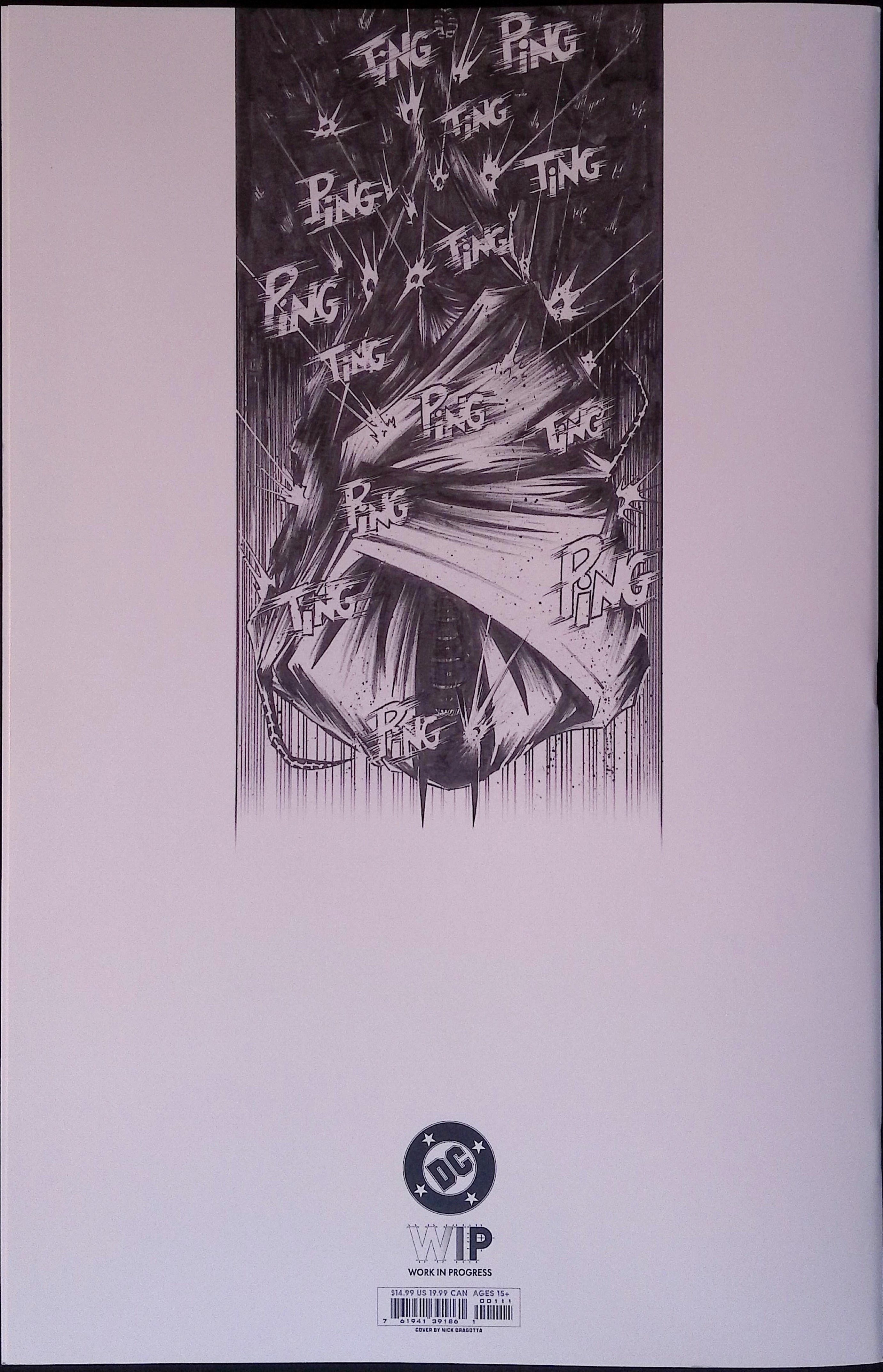 The DC W.I.P. Absolute Batman # 1 11 X 17 Framed 2025 NM