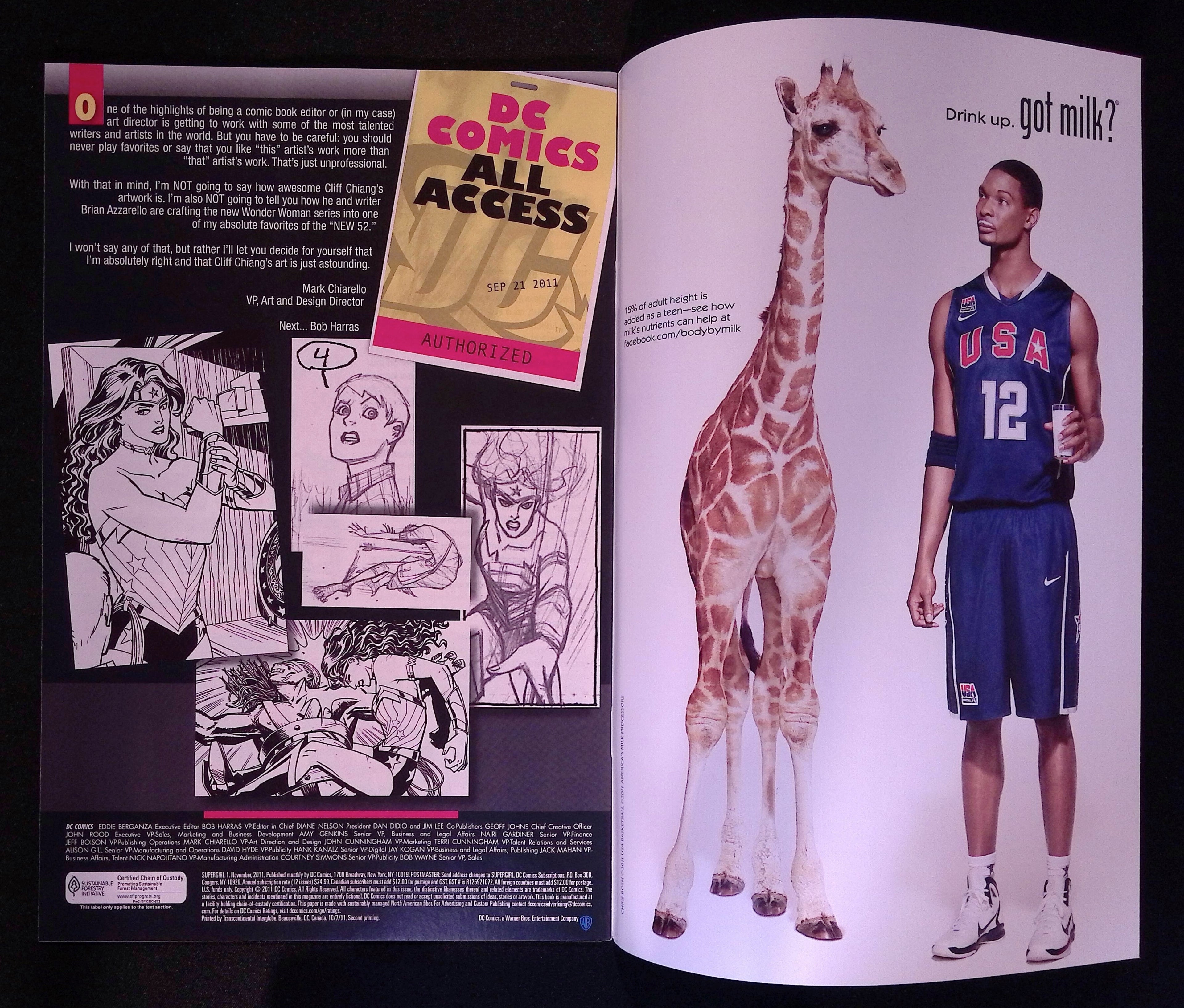 Supergirl # 1 Second Printing 2011 VF/NM