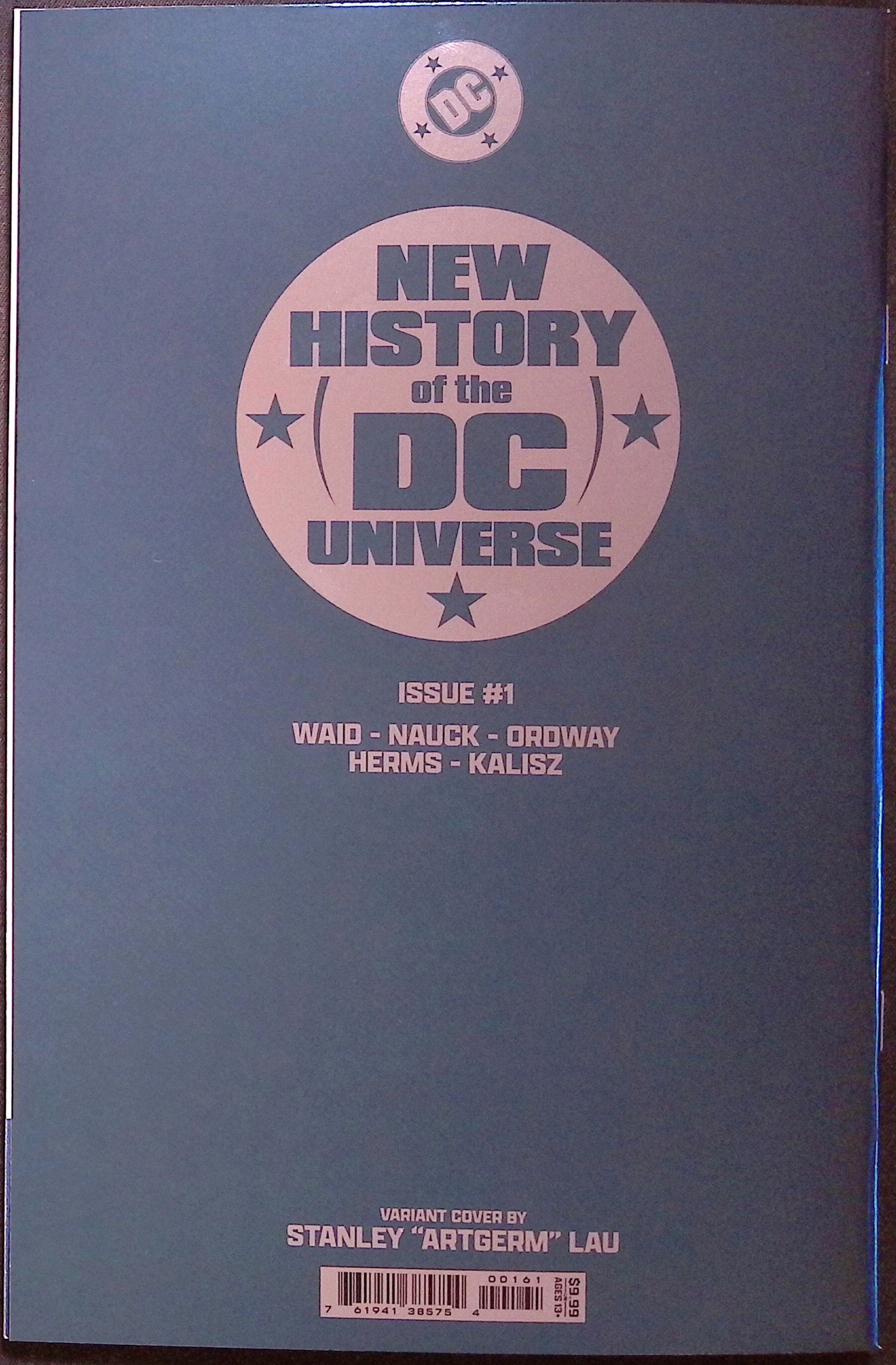 New History of the DC Universe # 1 Artgerm Foil Variant 2025 BN